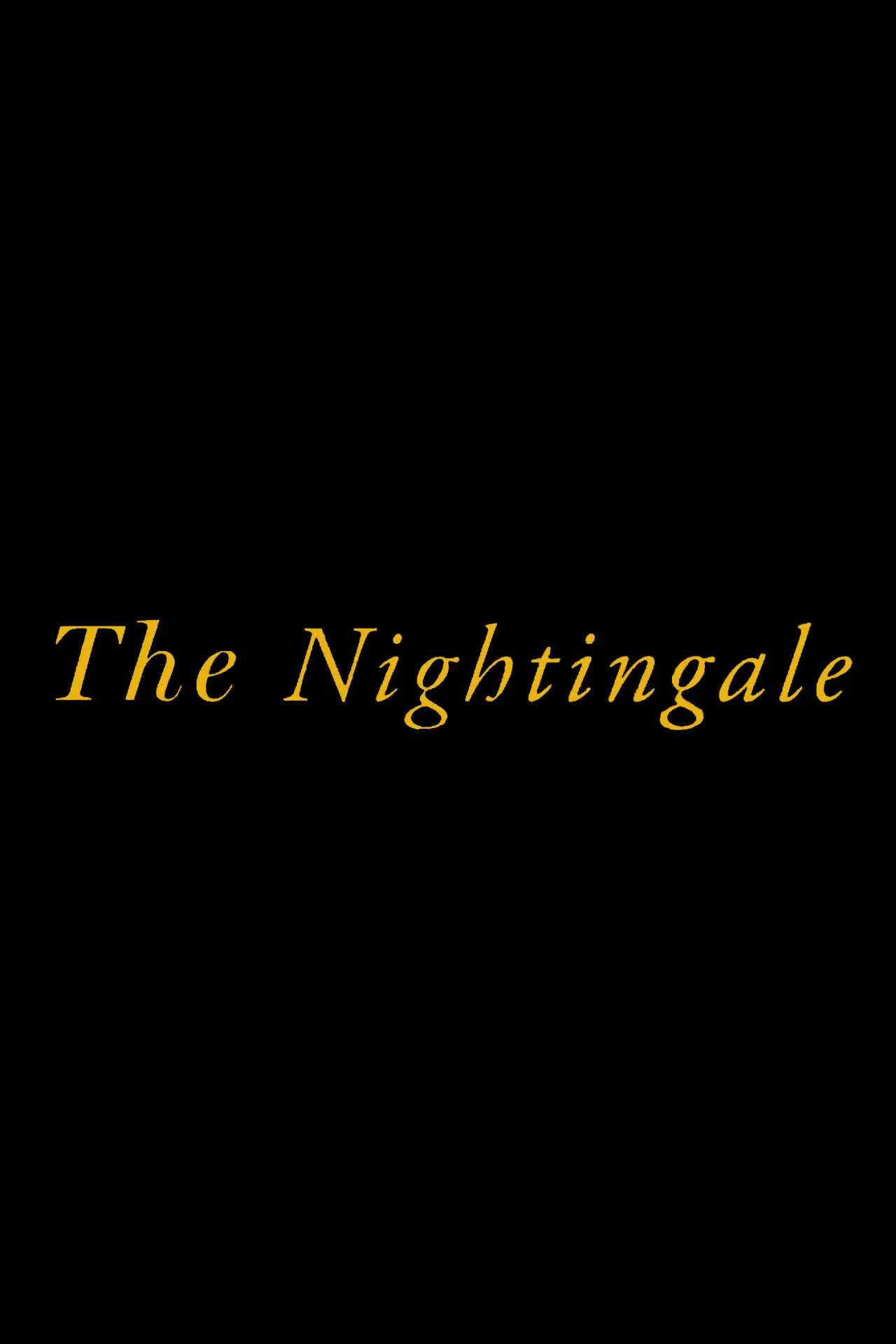 Plakat filmowy "The Nightingale"