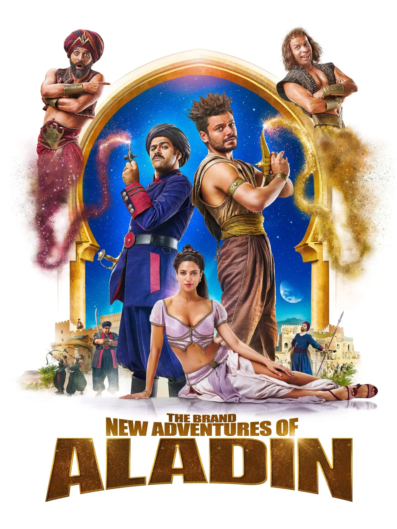 Plakat filmowy "Całkowicie nowe przygody Aladyna"
