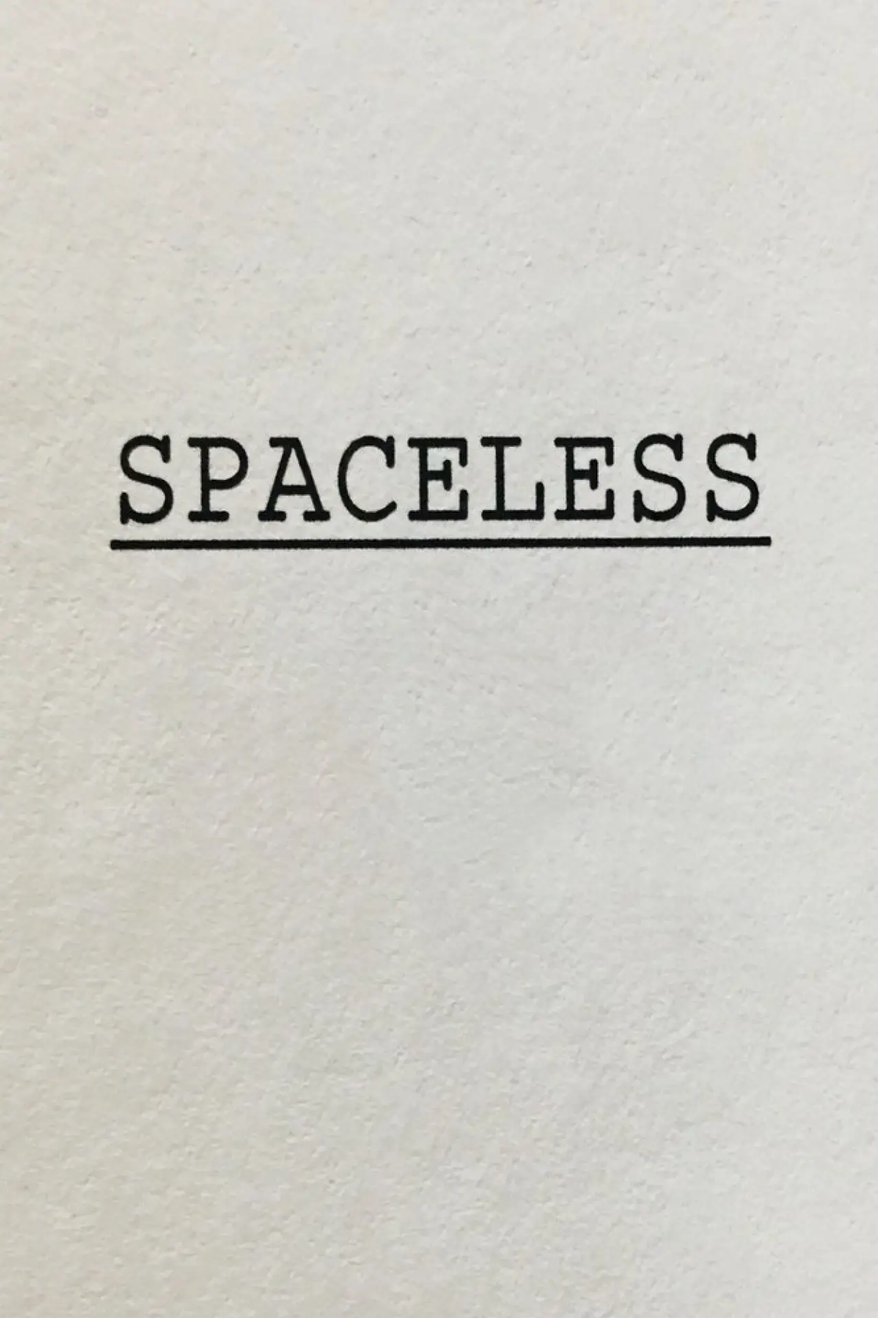 Plakat filmowy "Spaceless"