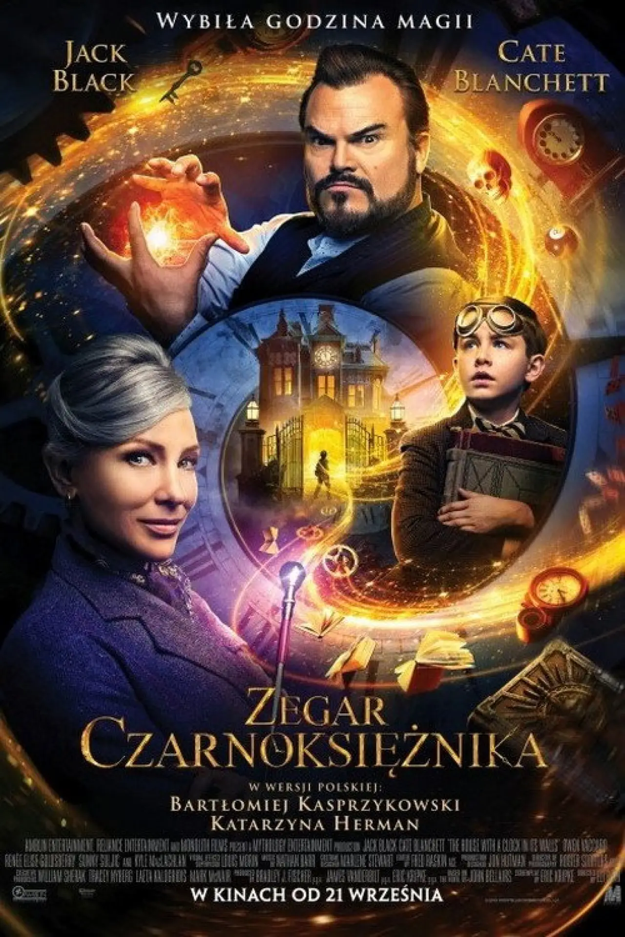 Plakat filmowy "Zegar czarnoksiężnika"