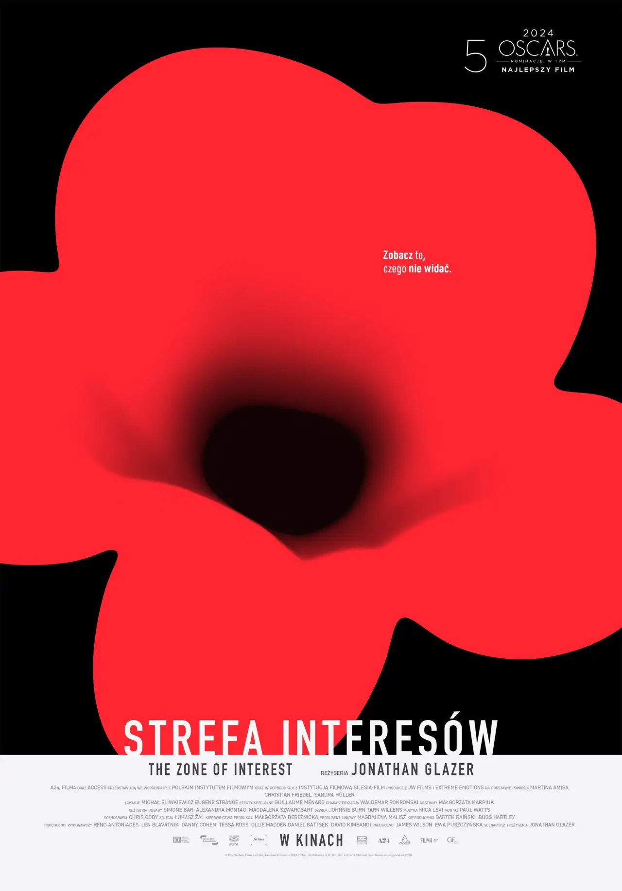 Plakat filmowy "Strefa interesów"