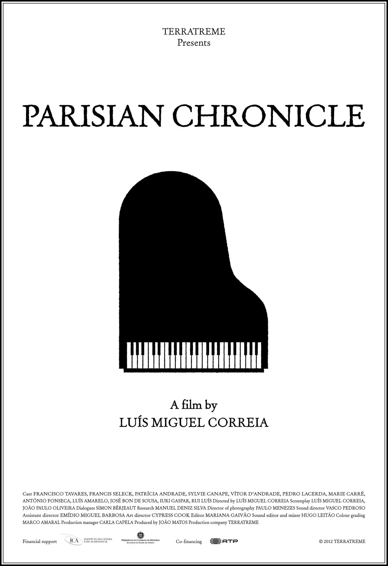 Plakat filmowy "Crónica Parisiense"