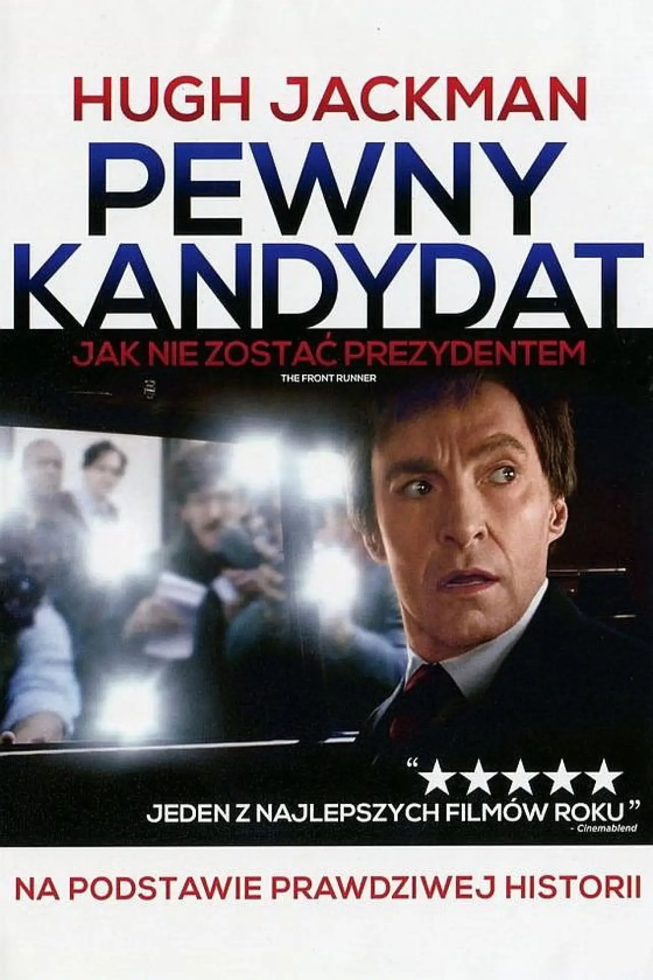 Plakat filmowy "Pewny kandydat. Jak nie zostać prezydentem"