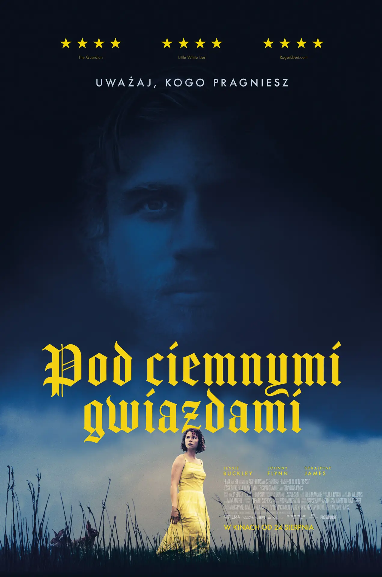 Plakat filmowy "Pod ciemnymi gwiazdami"