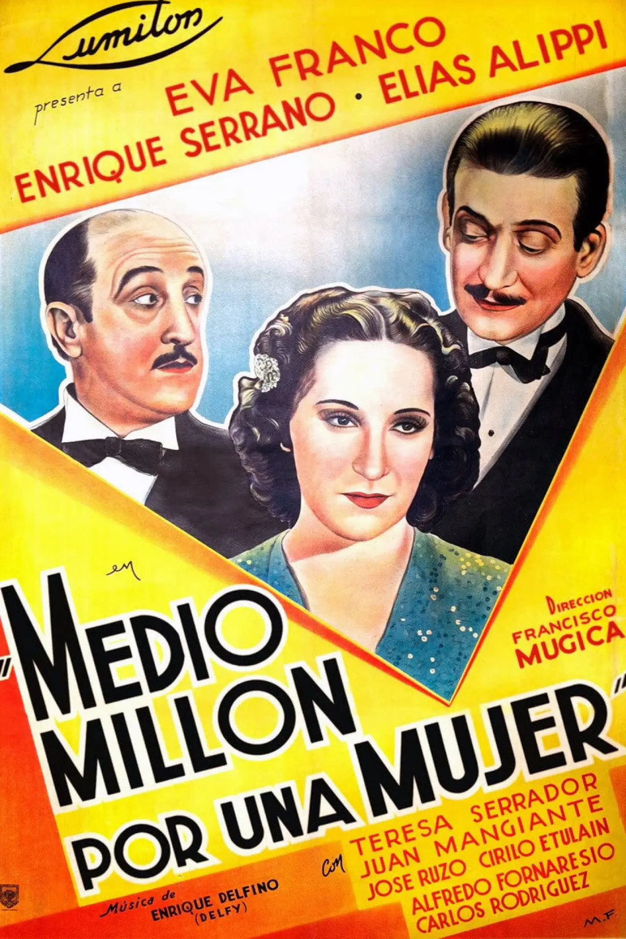 Plakat filmowy "Medio millón por una mujer"