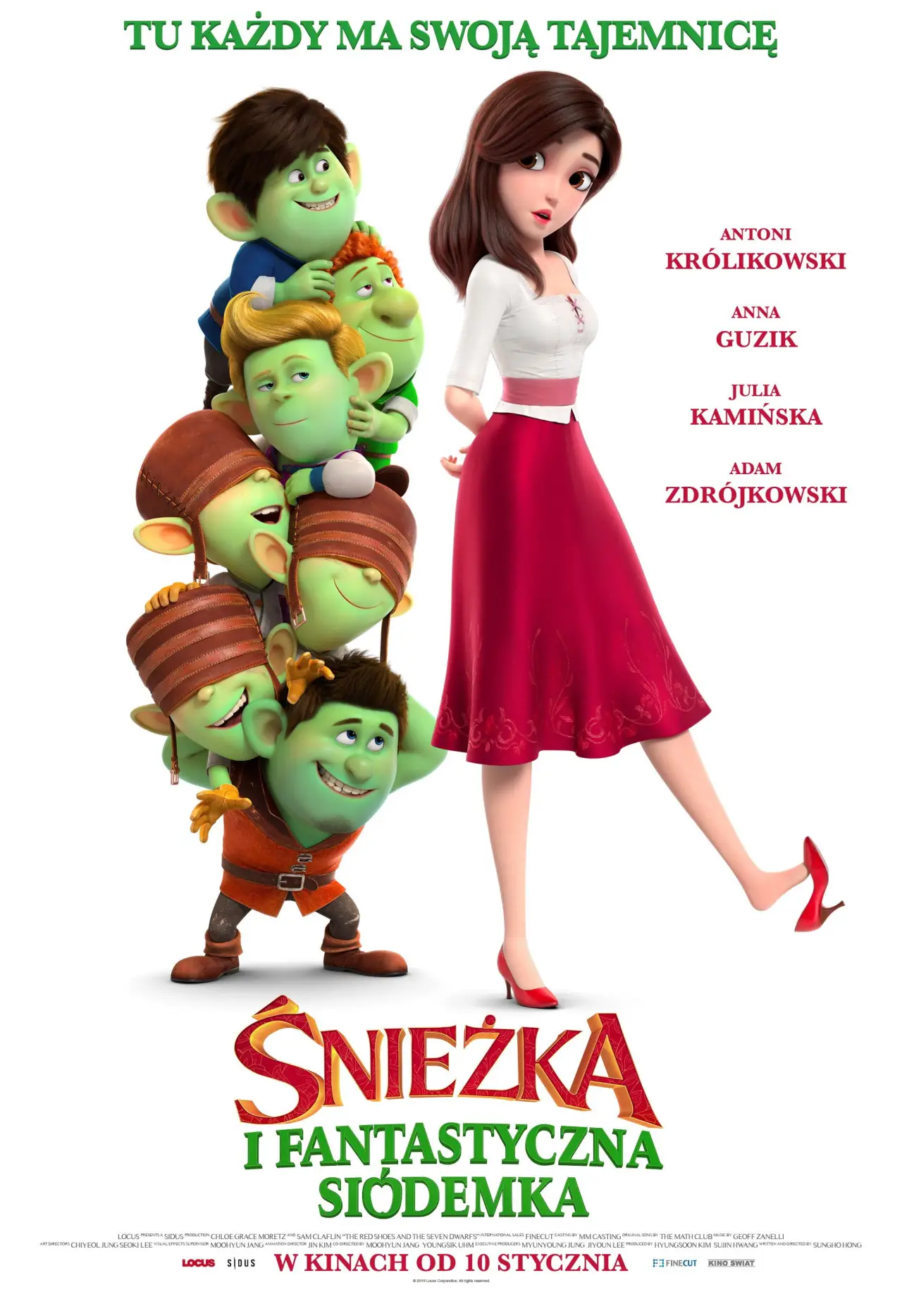 Plakat filmowy "Śnieżka i fantastyczna siódemka"