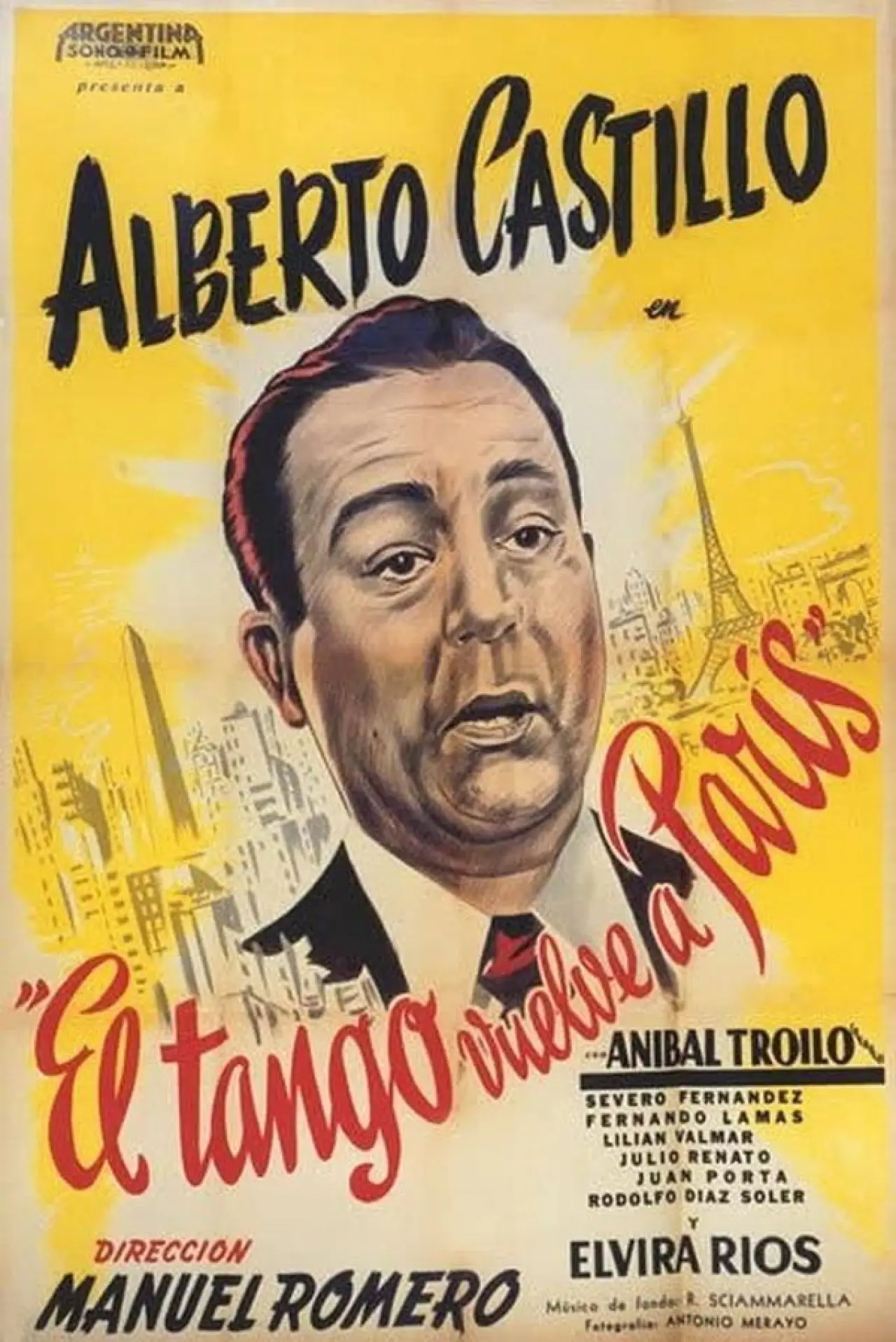 Plakat filmowy "El tango vuelve a París"