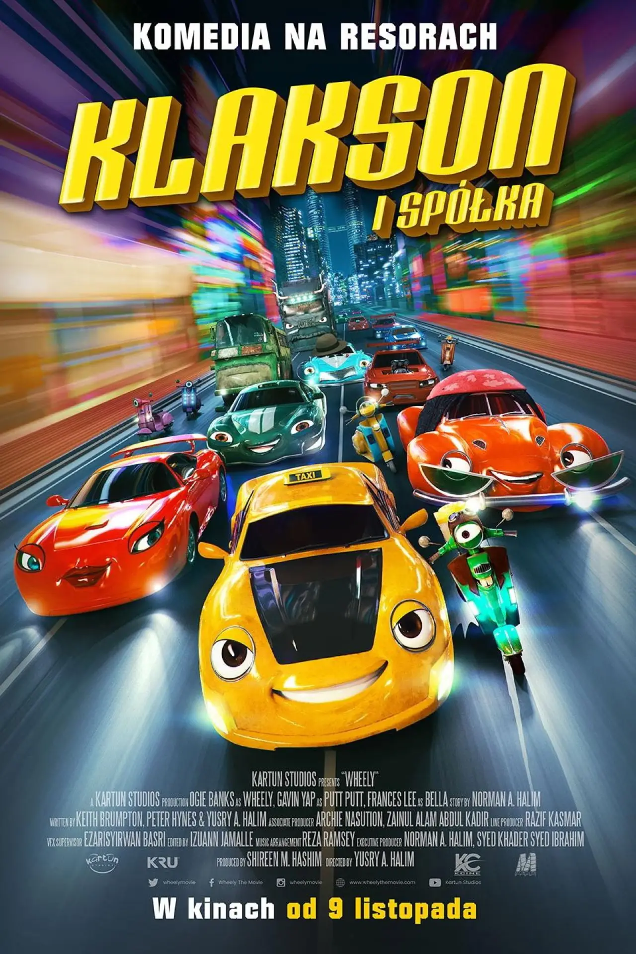 Plakat filmowy "Klakson i spółka"