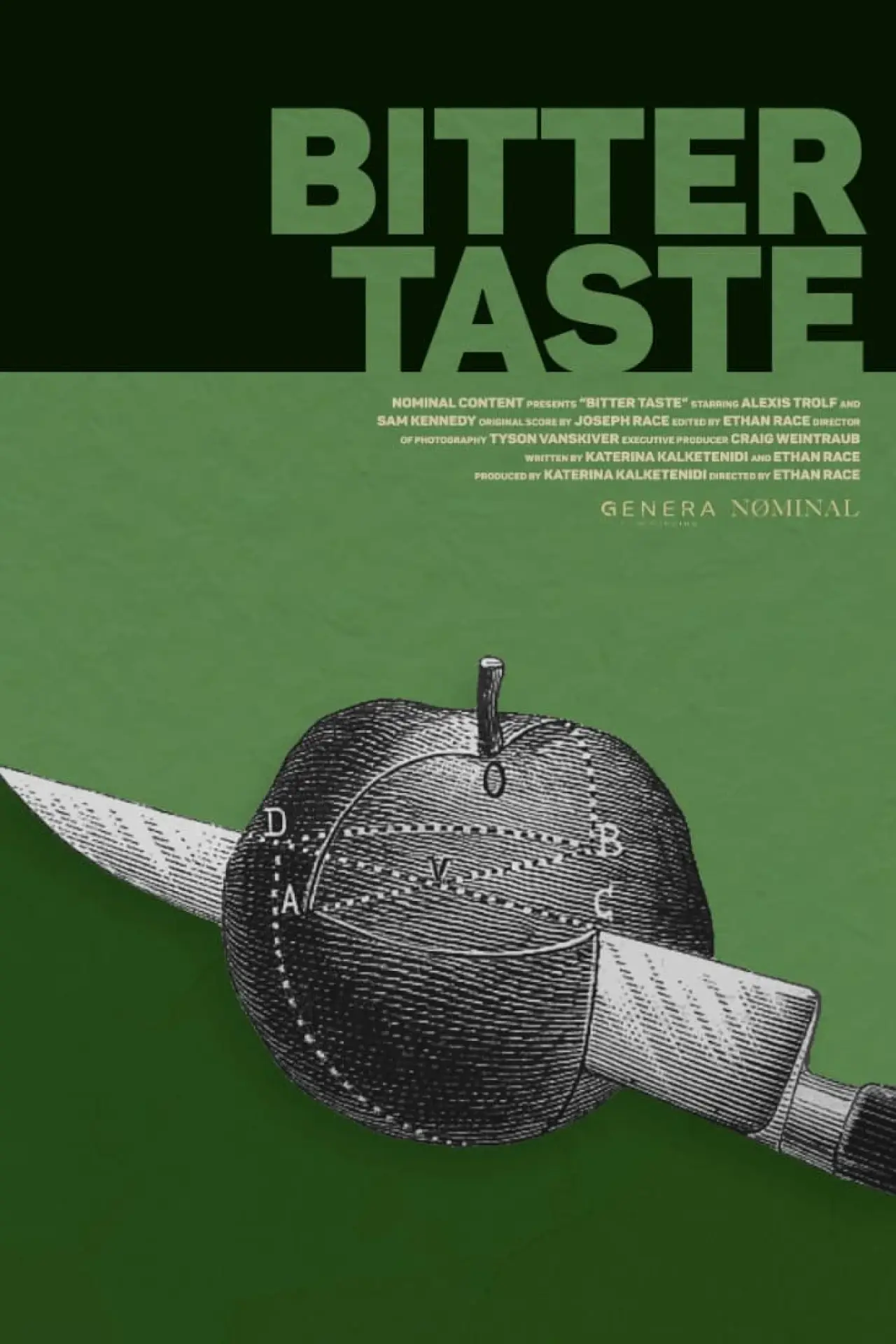 Plakat filmowy "Bitter Taste"