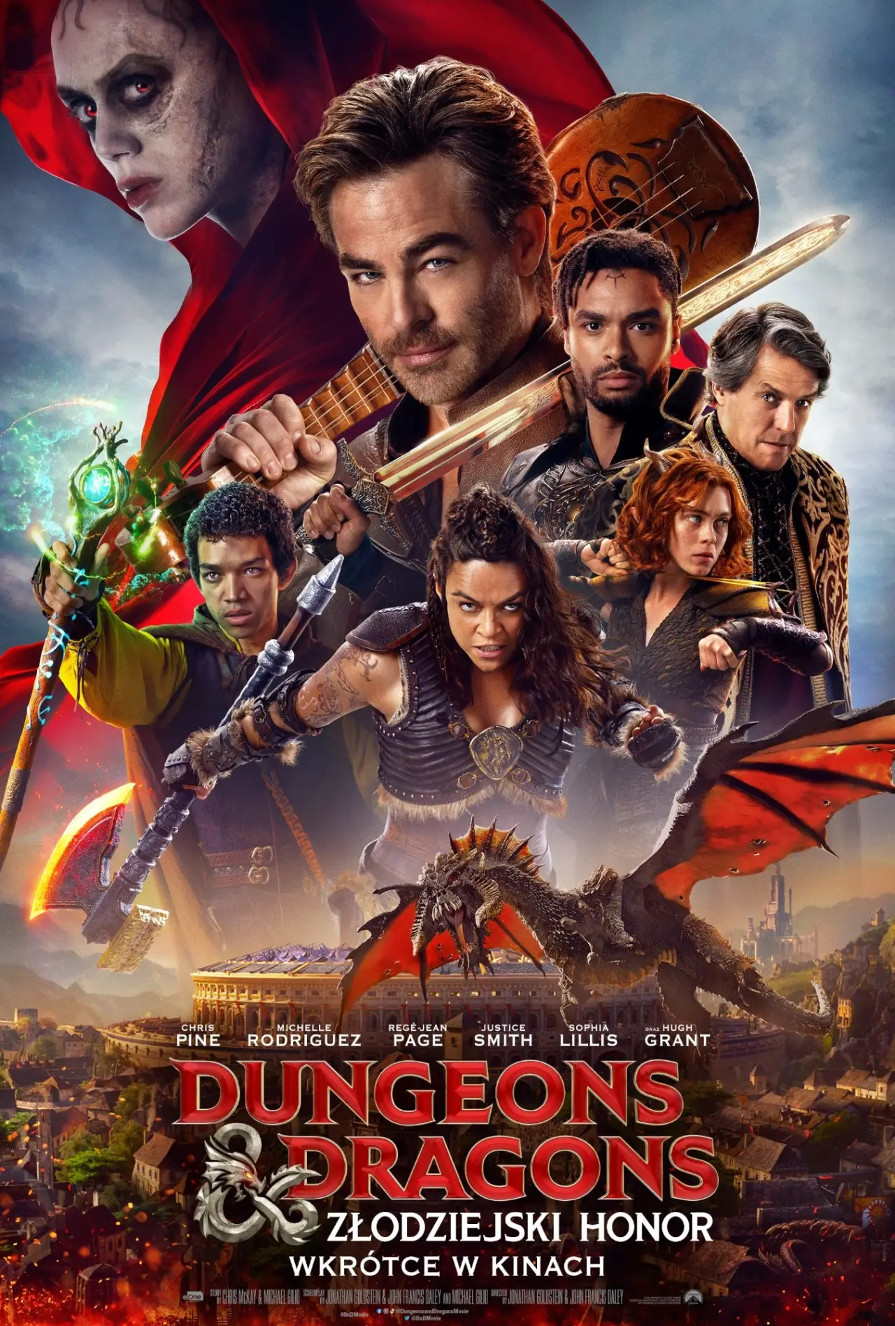 Plakat filmowy "Dungeons & Dragons: Złodziejski honor"