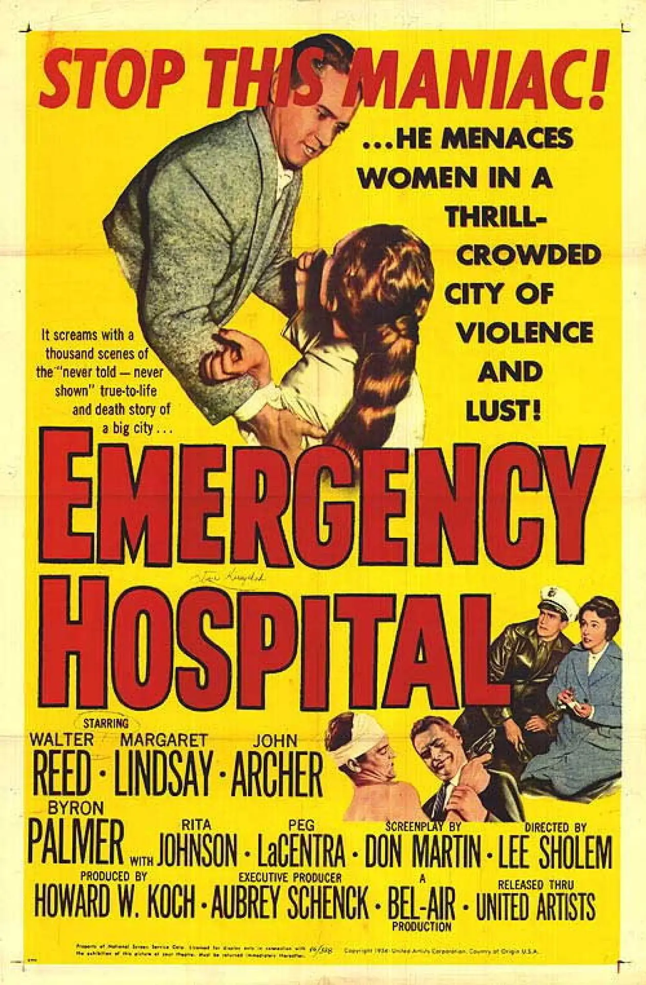 Plakat filmowy "Emergency Hospital"