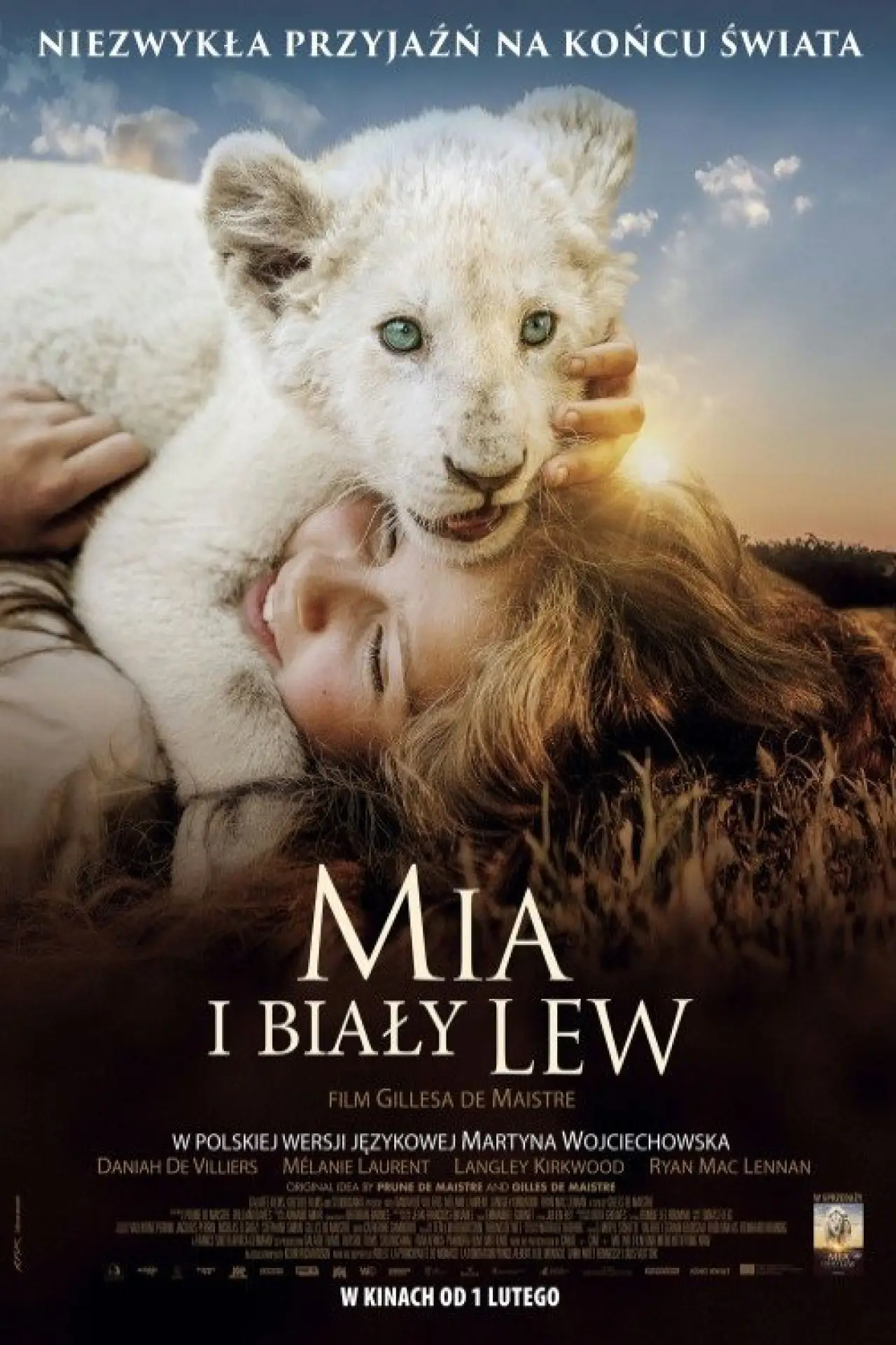 Plakat filmowy "Mia i biały lew"