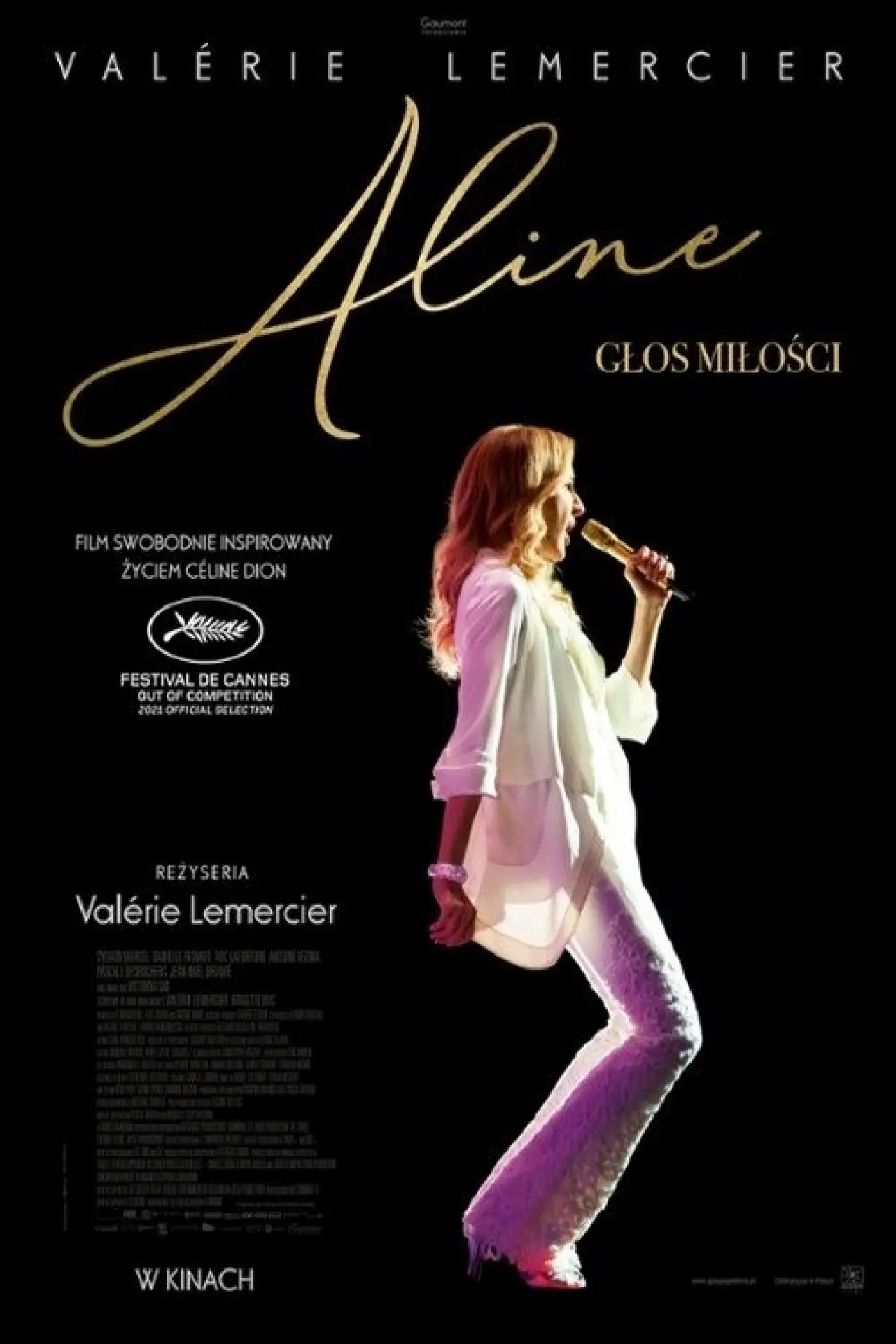 Plakat filmowy "Aline. Głos miłości"
