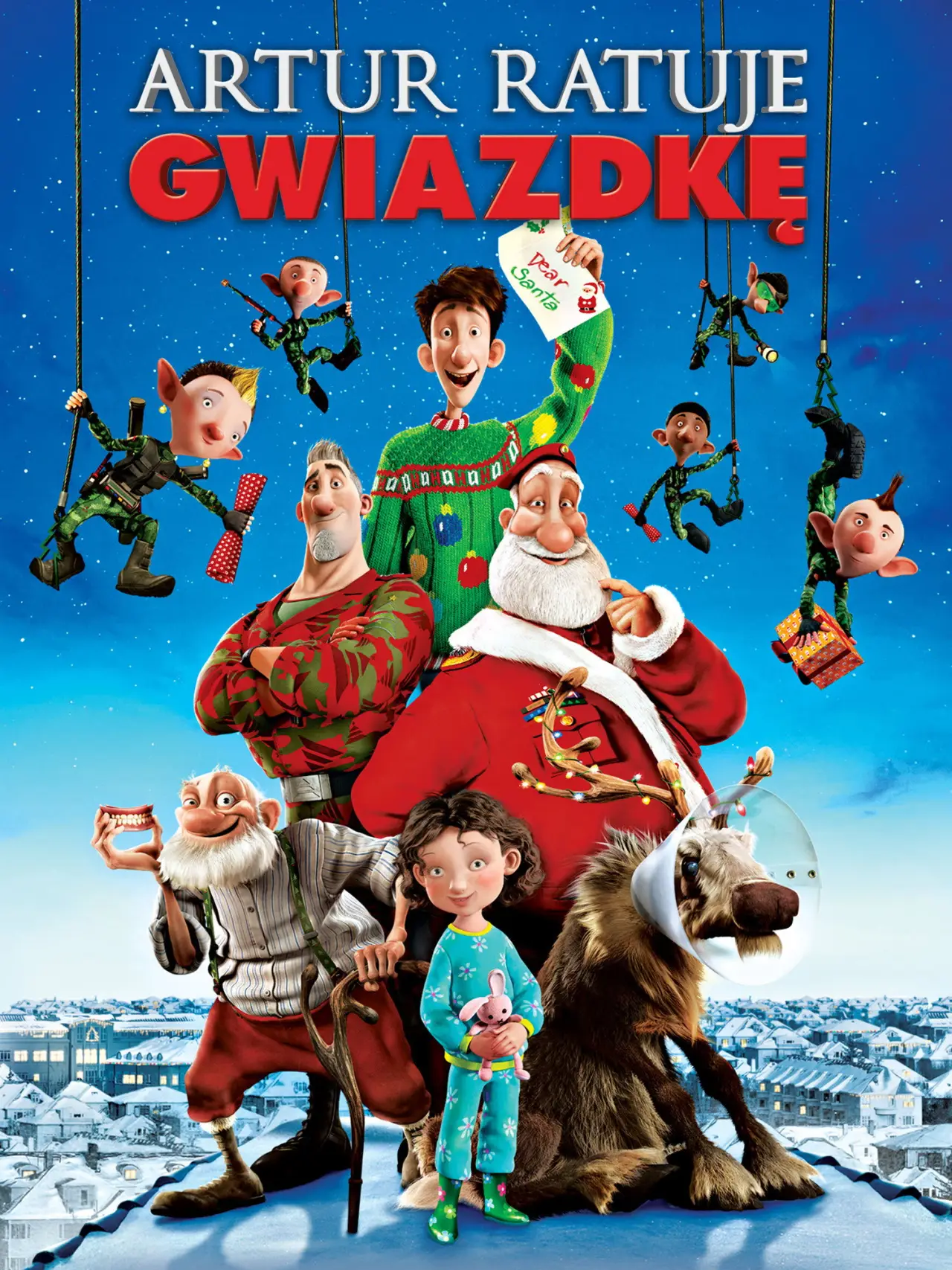 Plakat filmowy "Artur ratuje Gwiazdkę"
