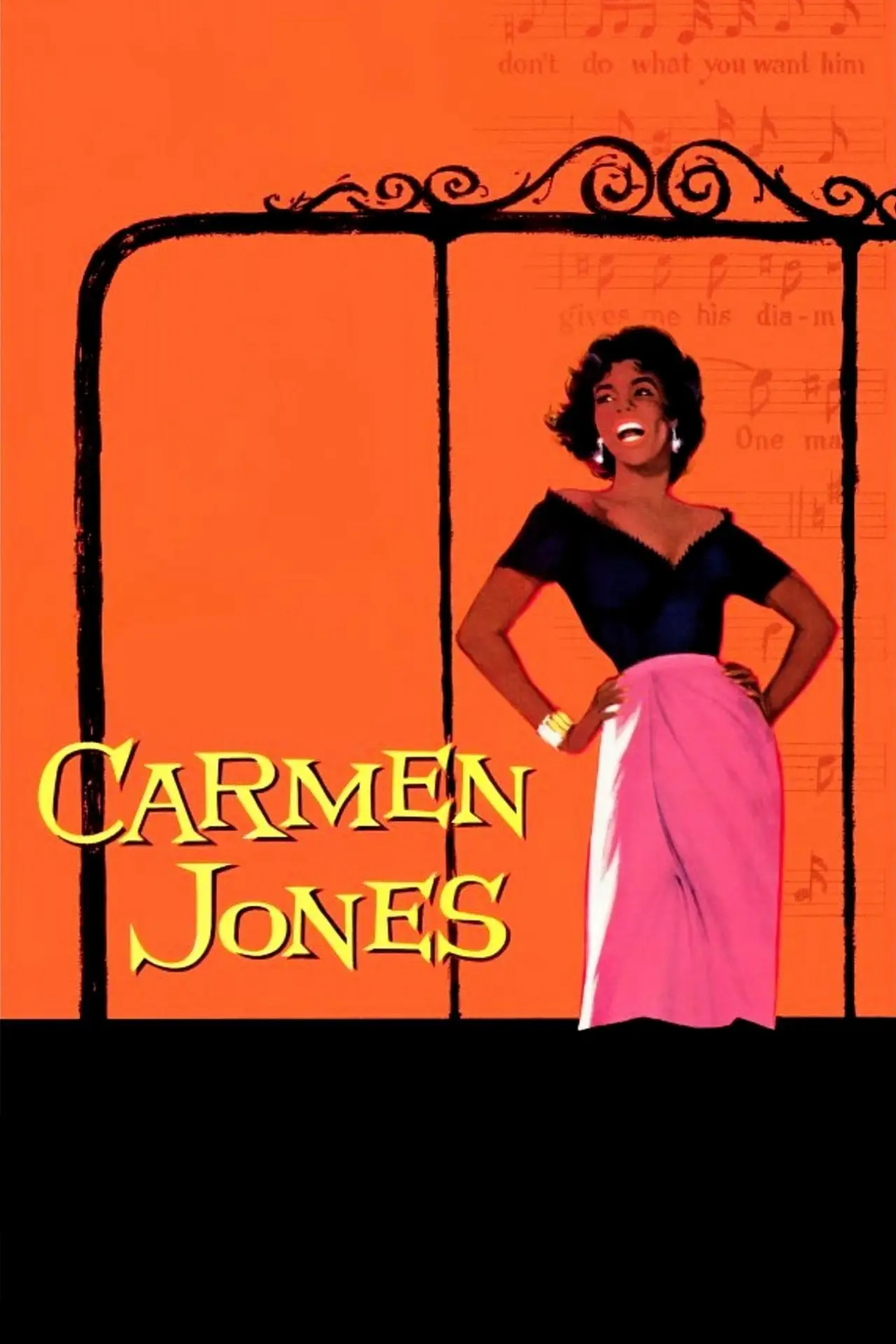 Plakat filmowy "Czarna Carmen"