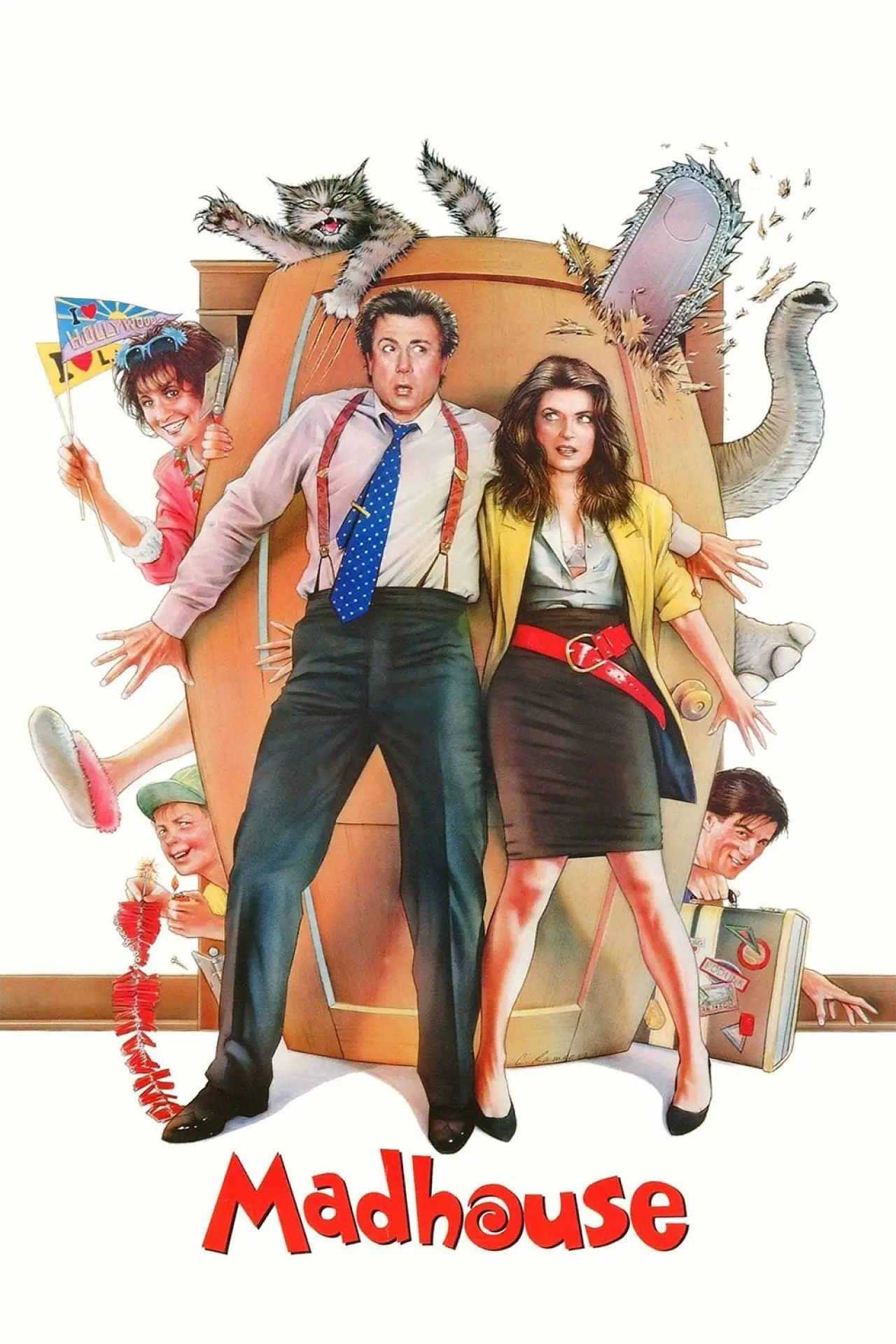 Plakat filmowy "Dom wariatów"