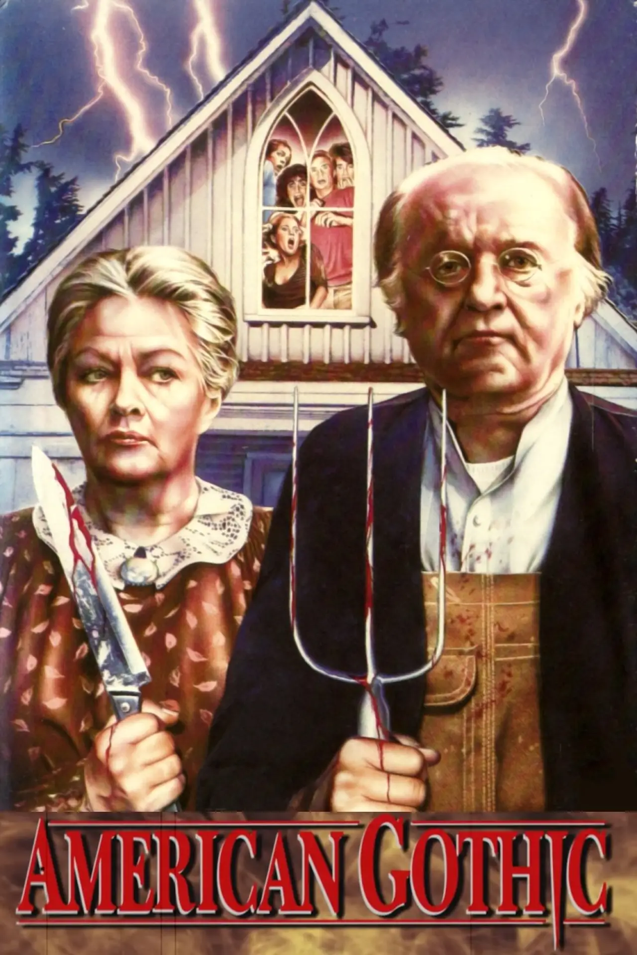 Plakat filmowy "Amerykański gotyk"