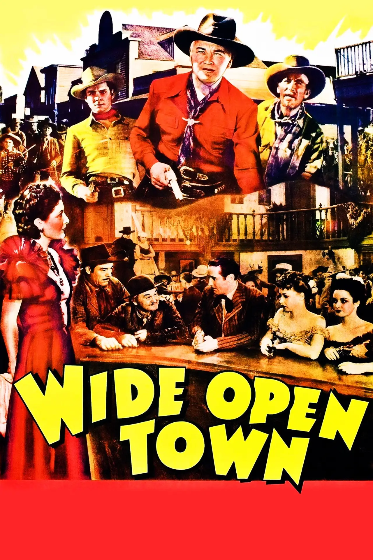 Plakat filmowy "Wide Open Town"
