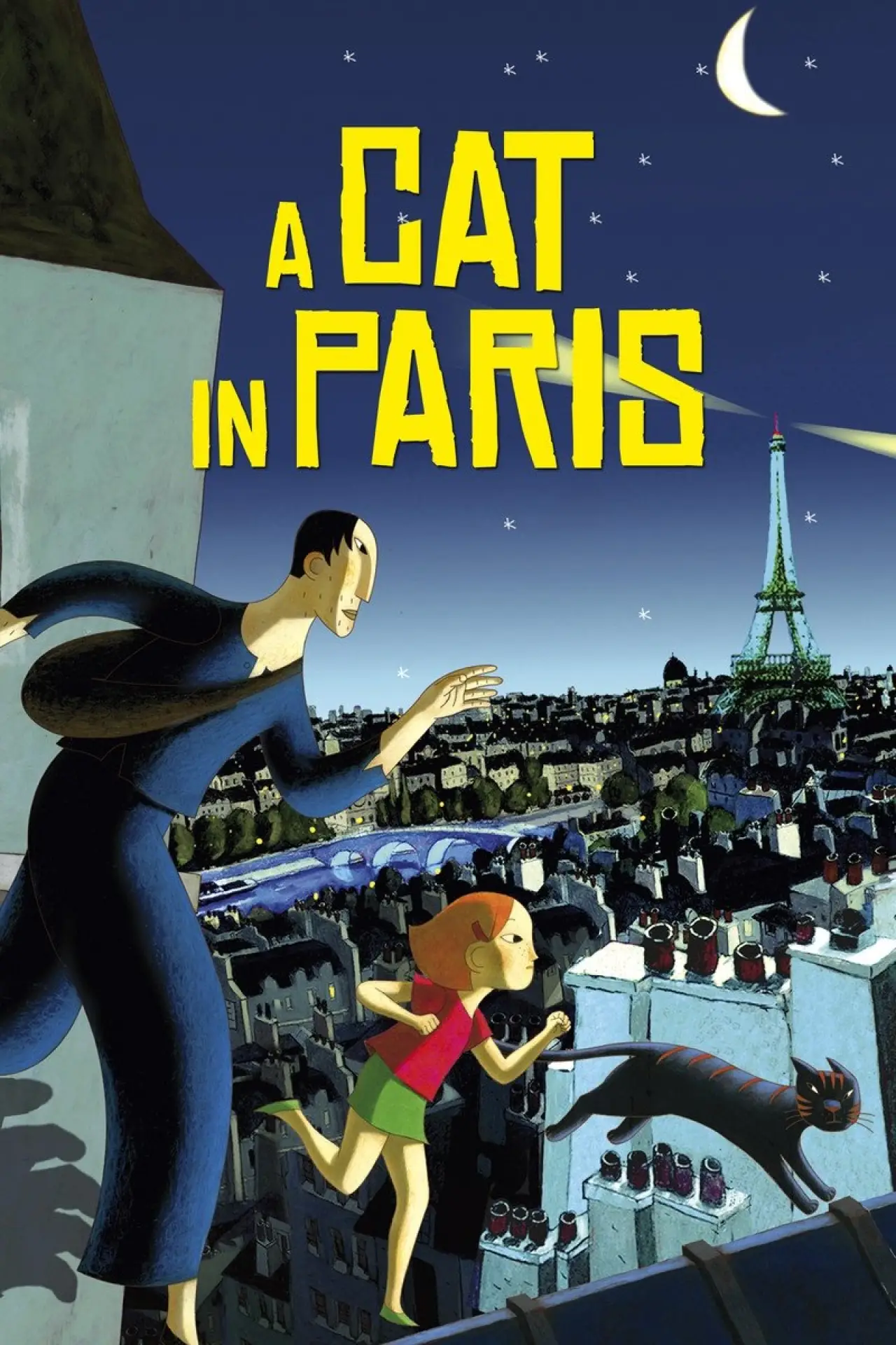 Plakat filmowy "Kot w Paryżu"