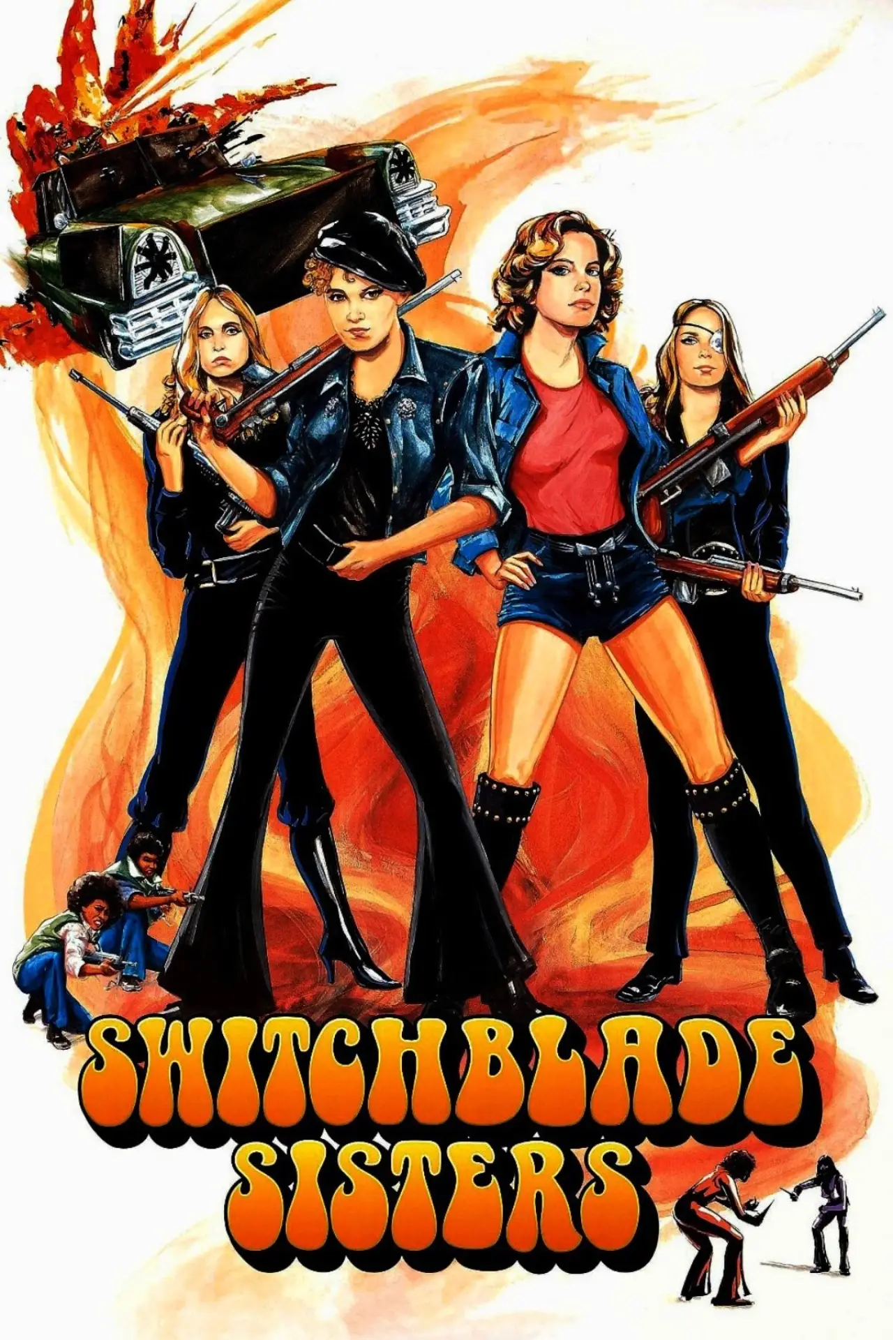 Plakat filmowy "Switchblade Sisters"