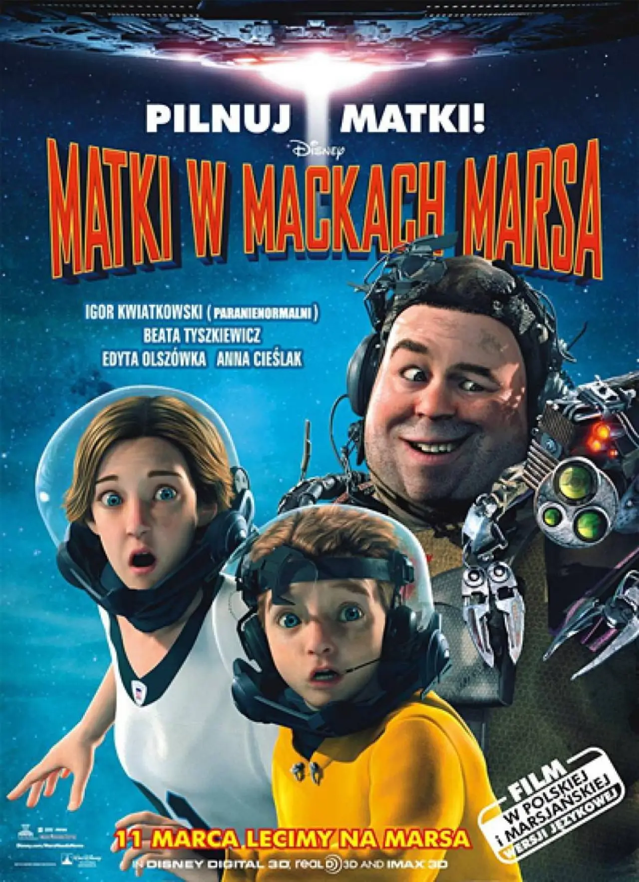 Plakat filmowy "Matki w mackach Marsa"