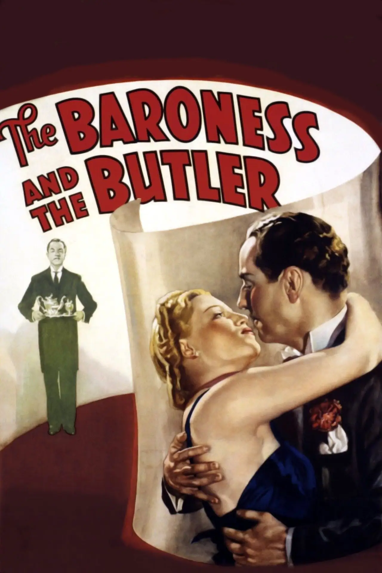 Plakat filmowy "The Baroness and the Butler"