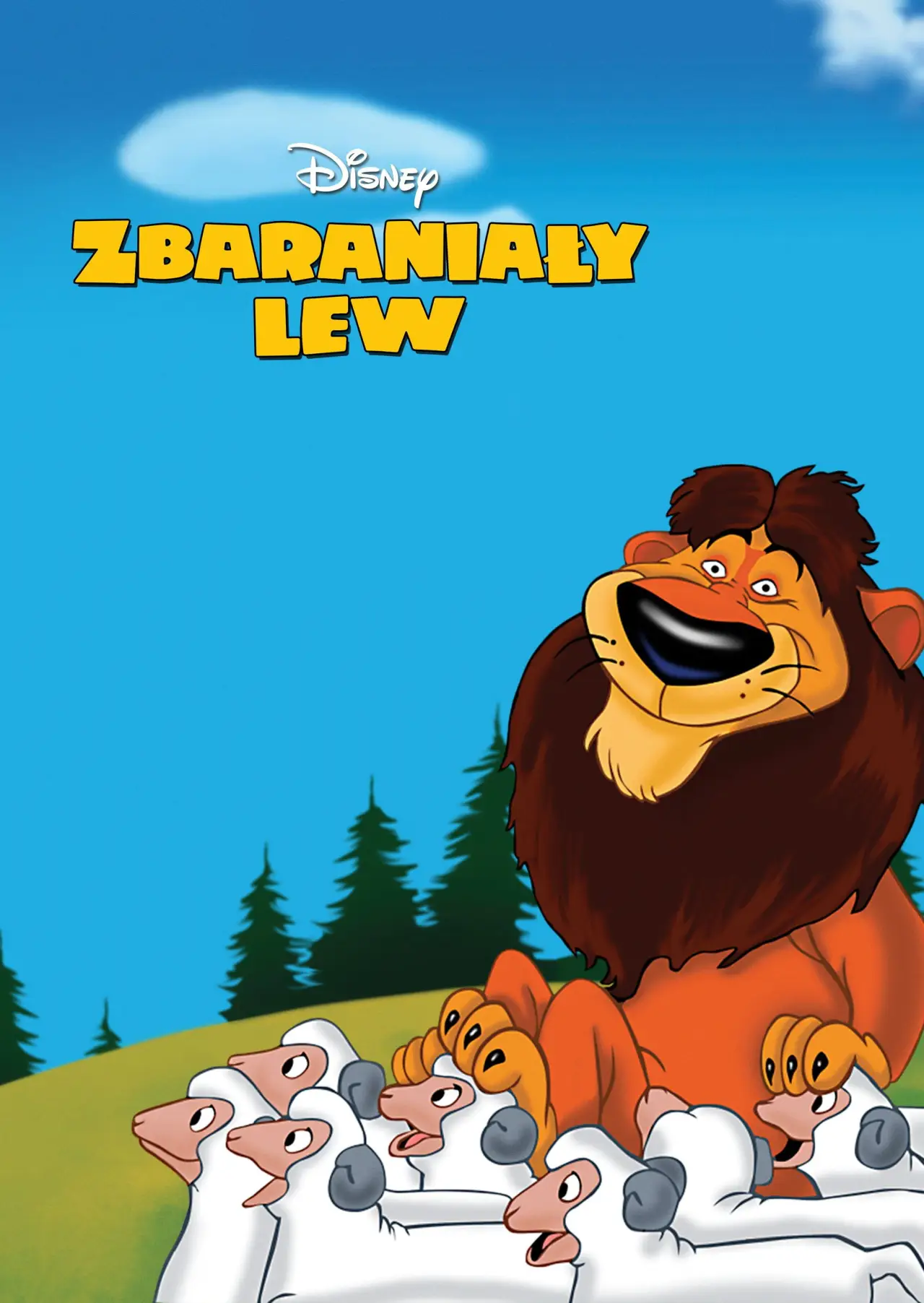 Plakat filmowy "Zbaraniały lew"