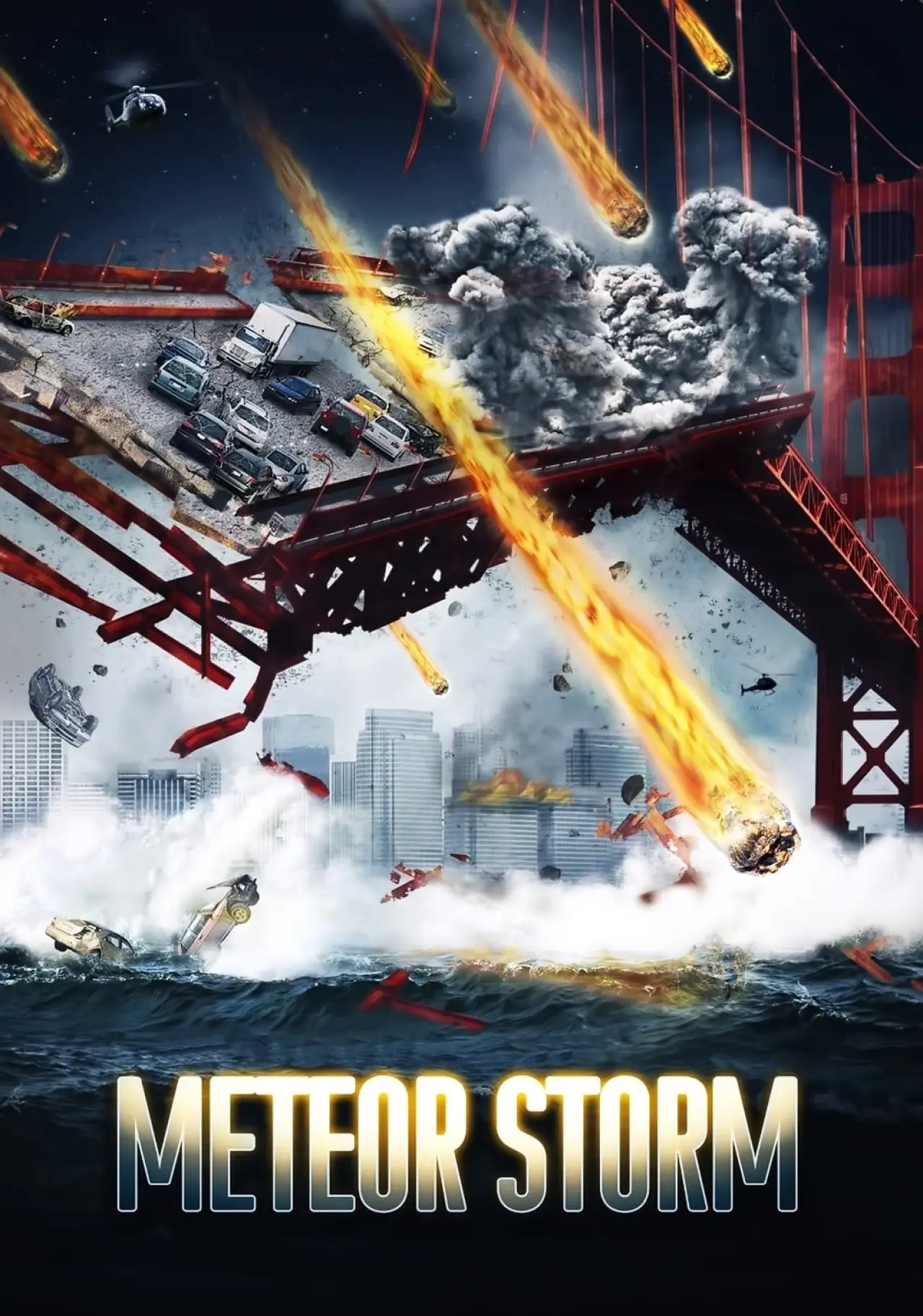 Plakat filmowy "Atak meteorytów"