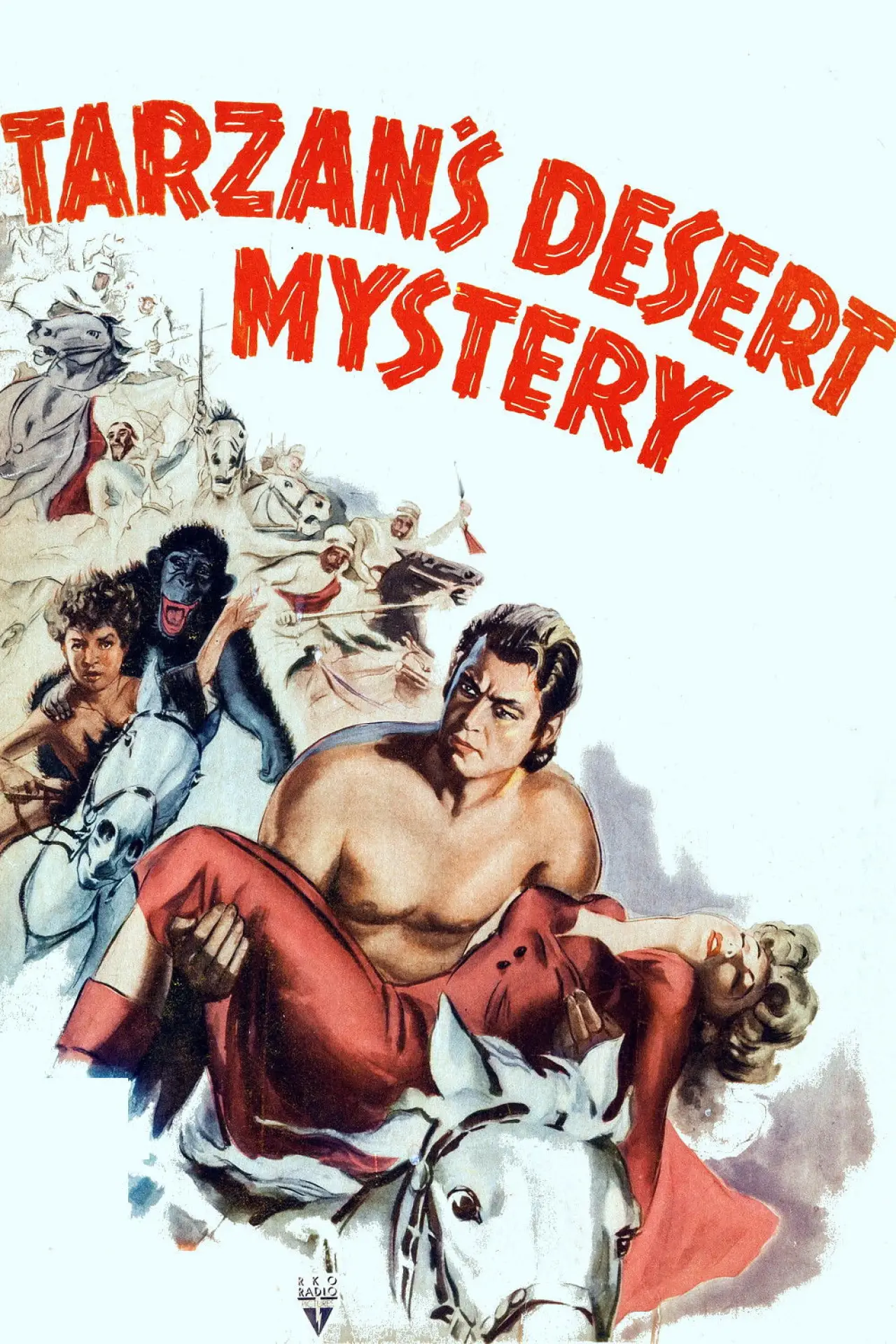 Plakat filmowy "Tarzan i tajemnica pustyni"
