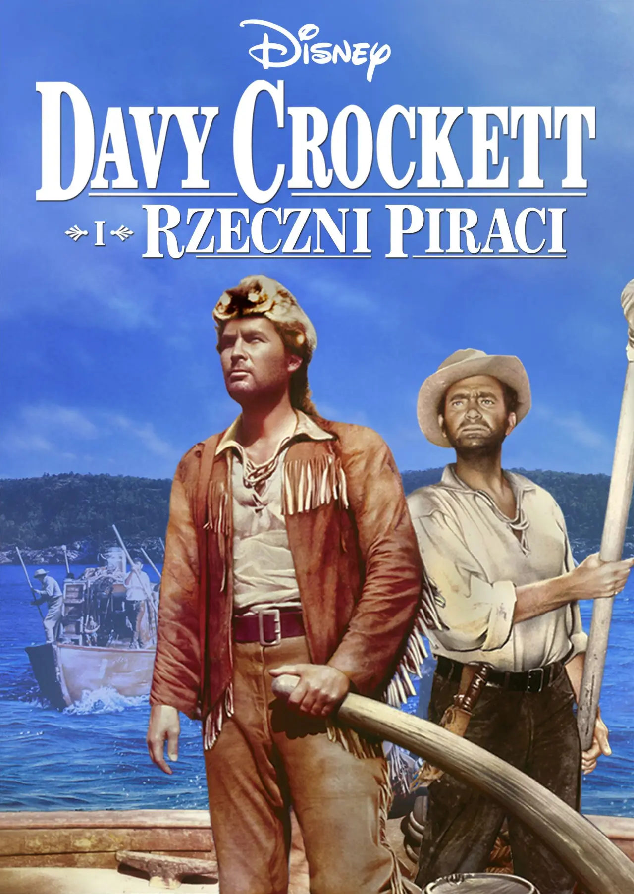 Plakat filmowy "Davy Crockett i rzeczni piraci"