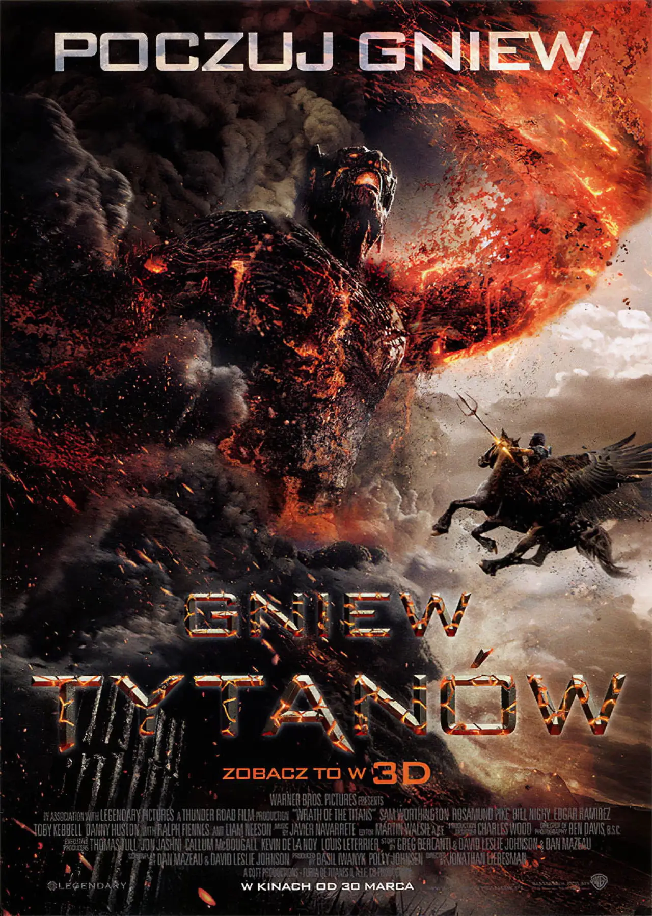 Plakat filmowy "Gniew tytanów"