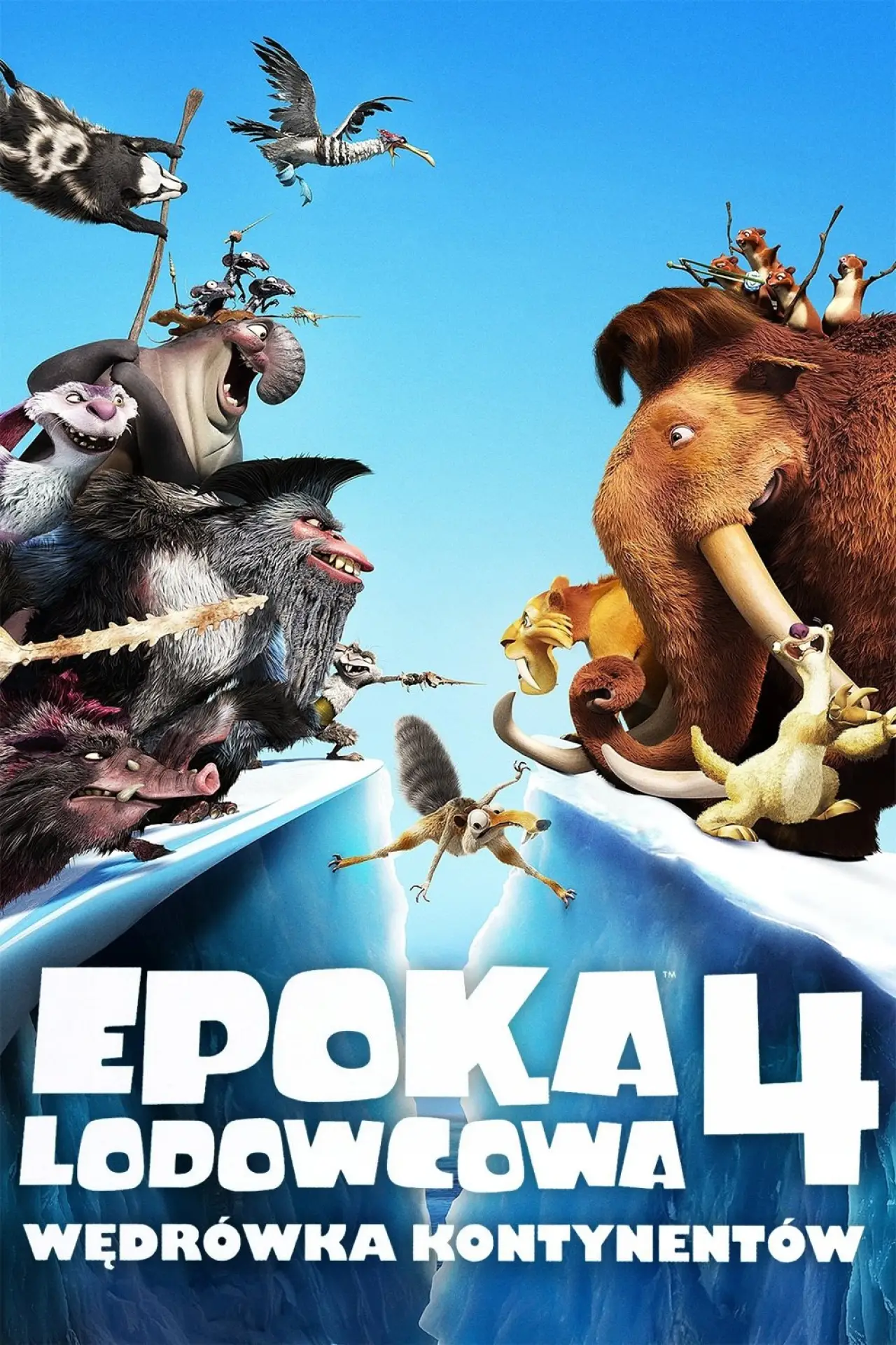 Plakat filmowy "Epoka Lodowcowa 4: Wędrówka Kontynentów"