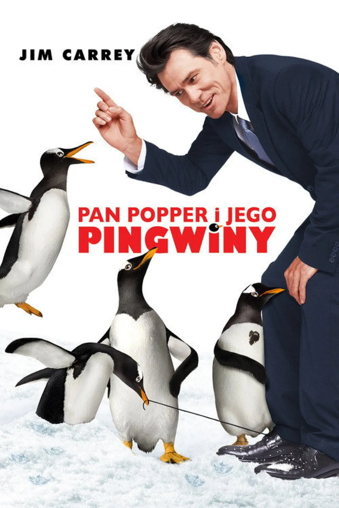 Plakat filmowy "Pan Popper i jego pingwiny"