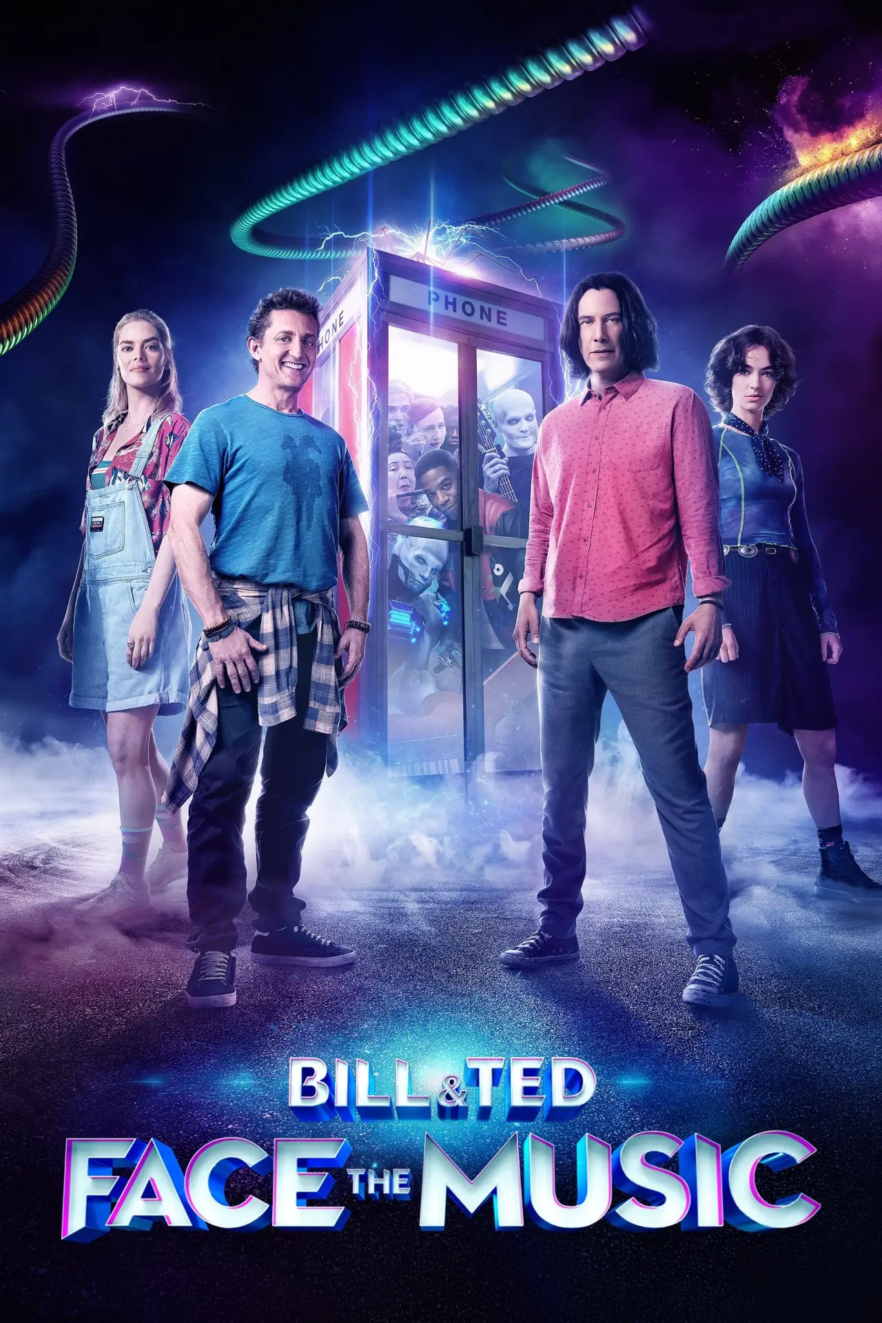 Plakat filmowy "Bill i Ted ratują wszechświat"