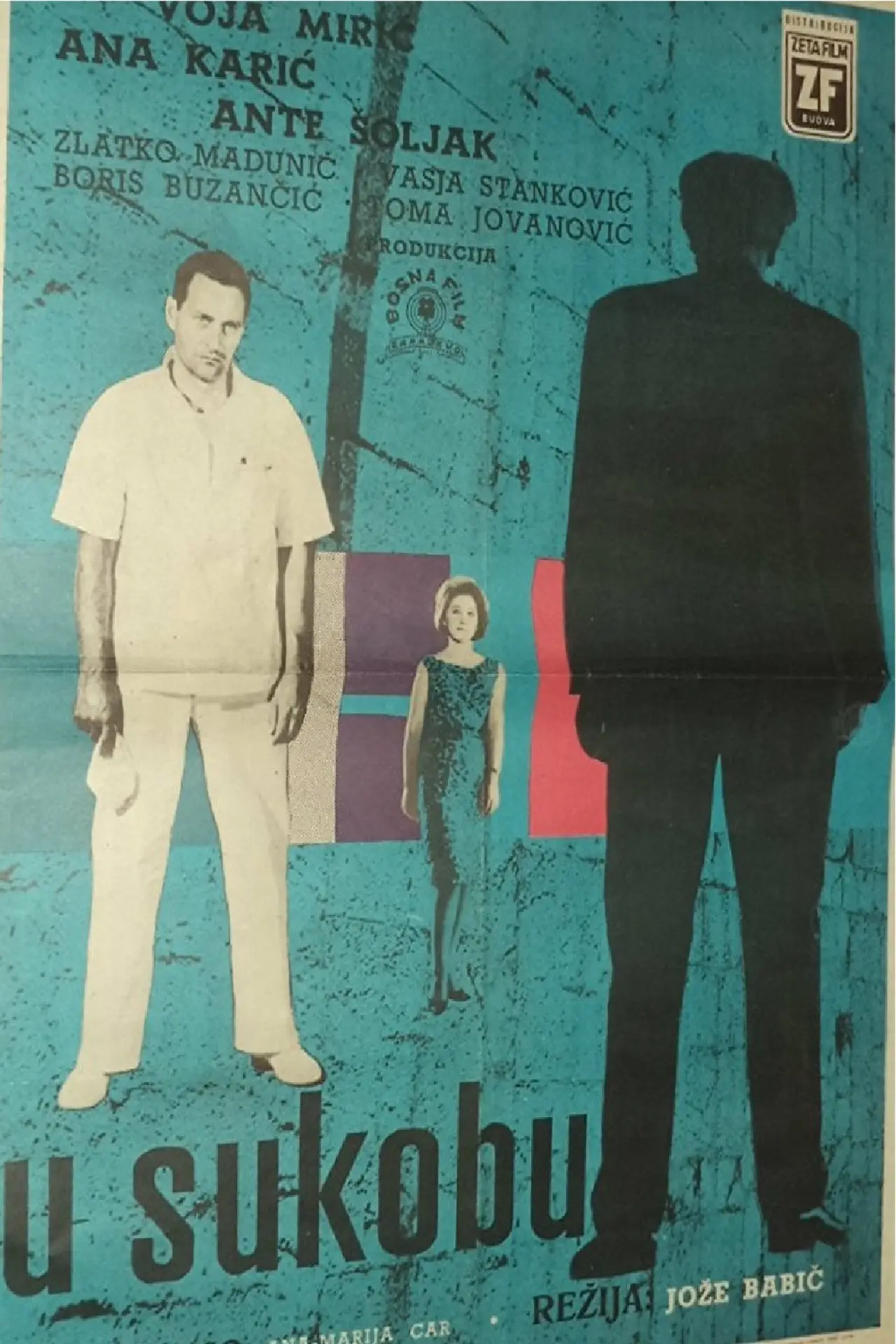 Plakat filmowy "U sukobu"