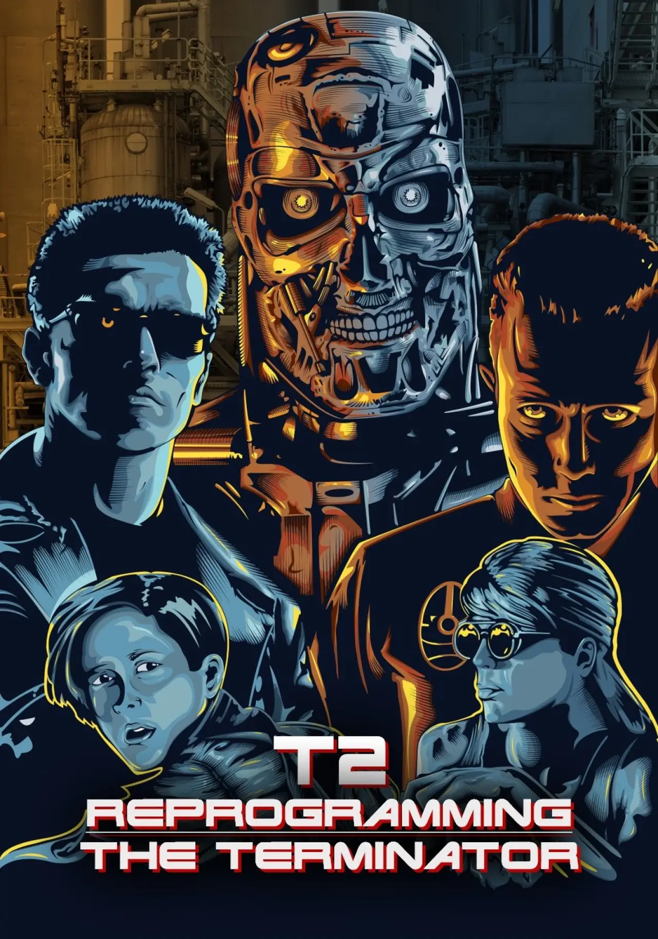 Plakat filmowy "T2: Reprogramming The Terminator"