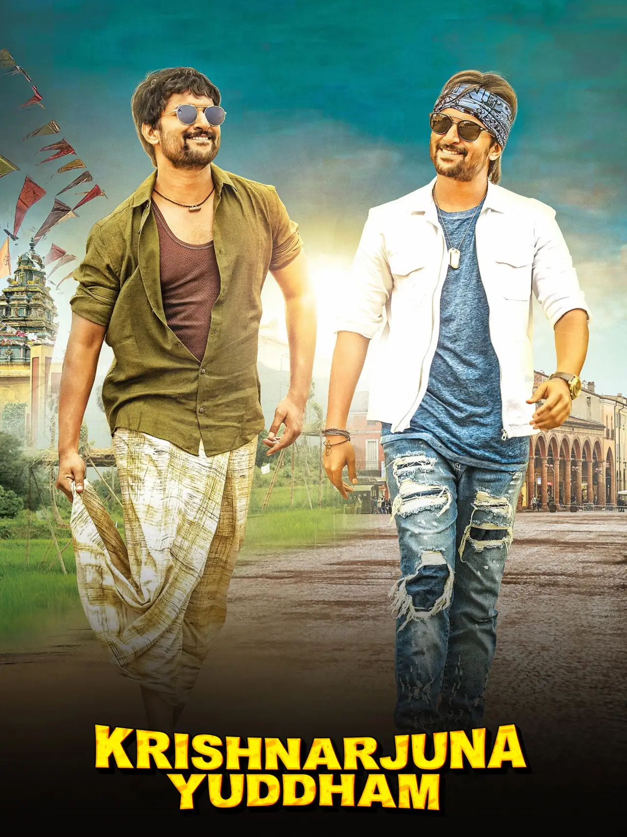 Plakat filmowy "కృష్ణార్జున యుద్ధం"