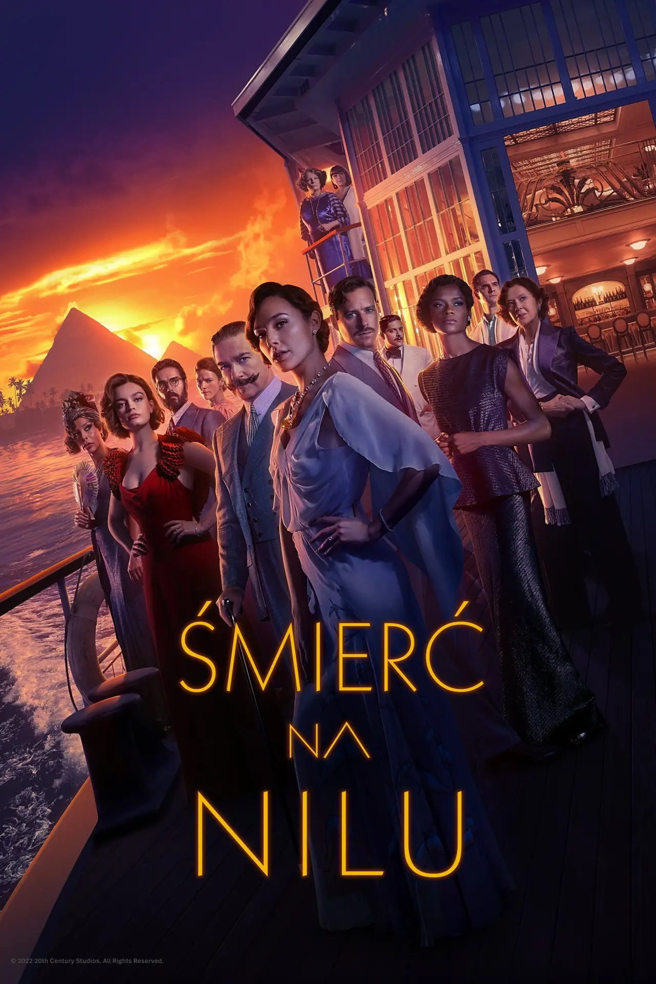 Plakat filmowy "Śmierć na Nilu"