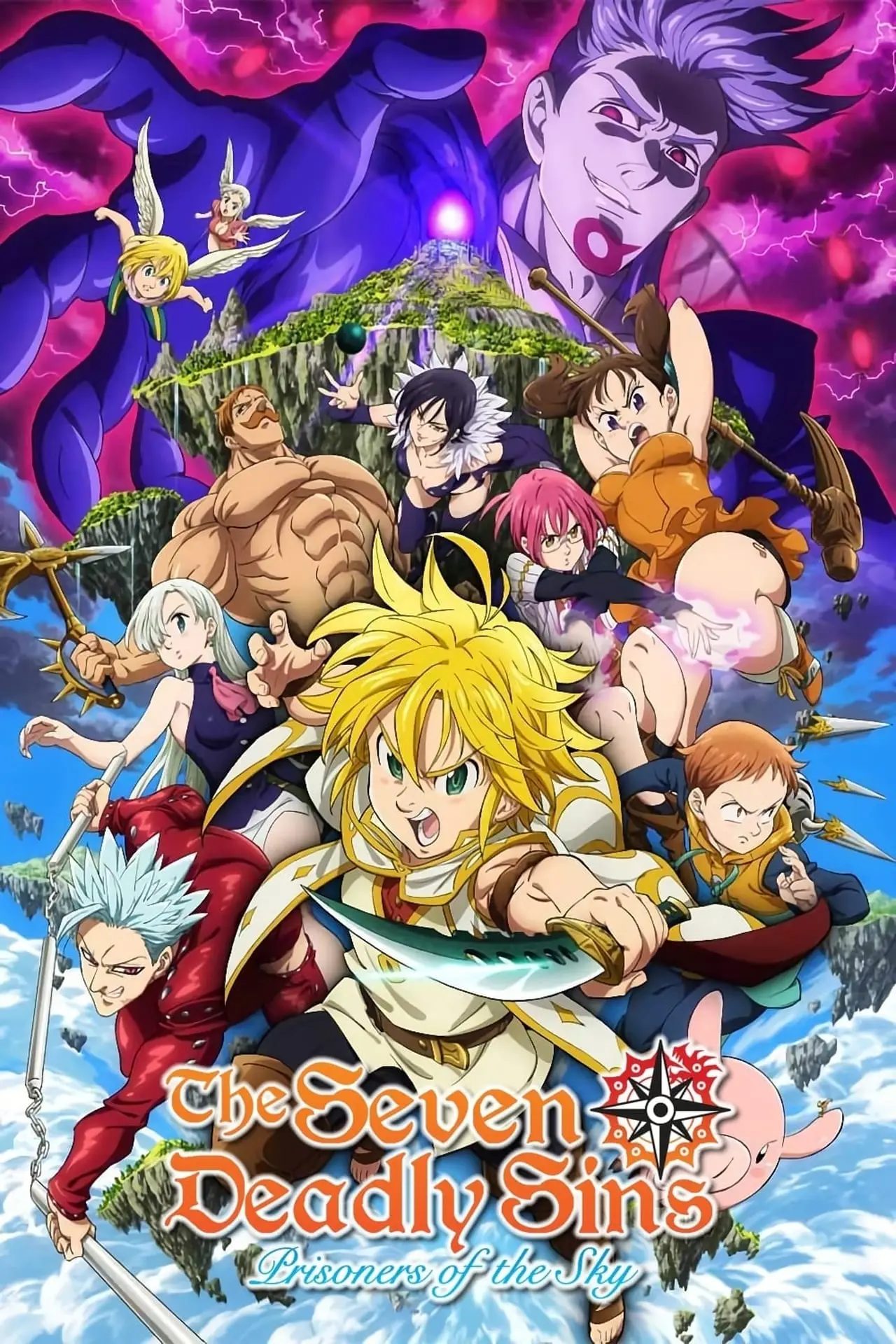 Plakat filmowy "The Seven Deadly Sins: Prisoners of the Sky"
