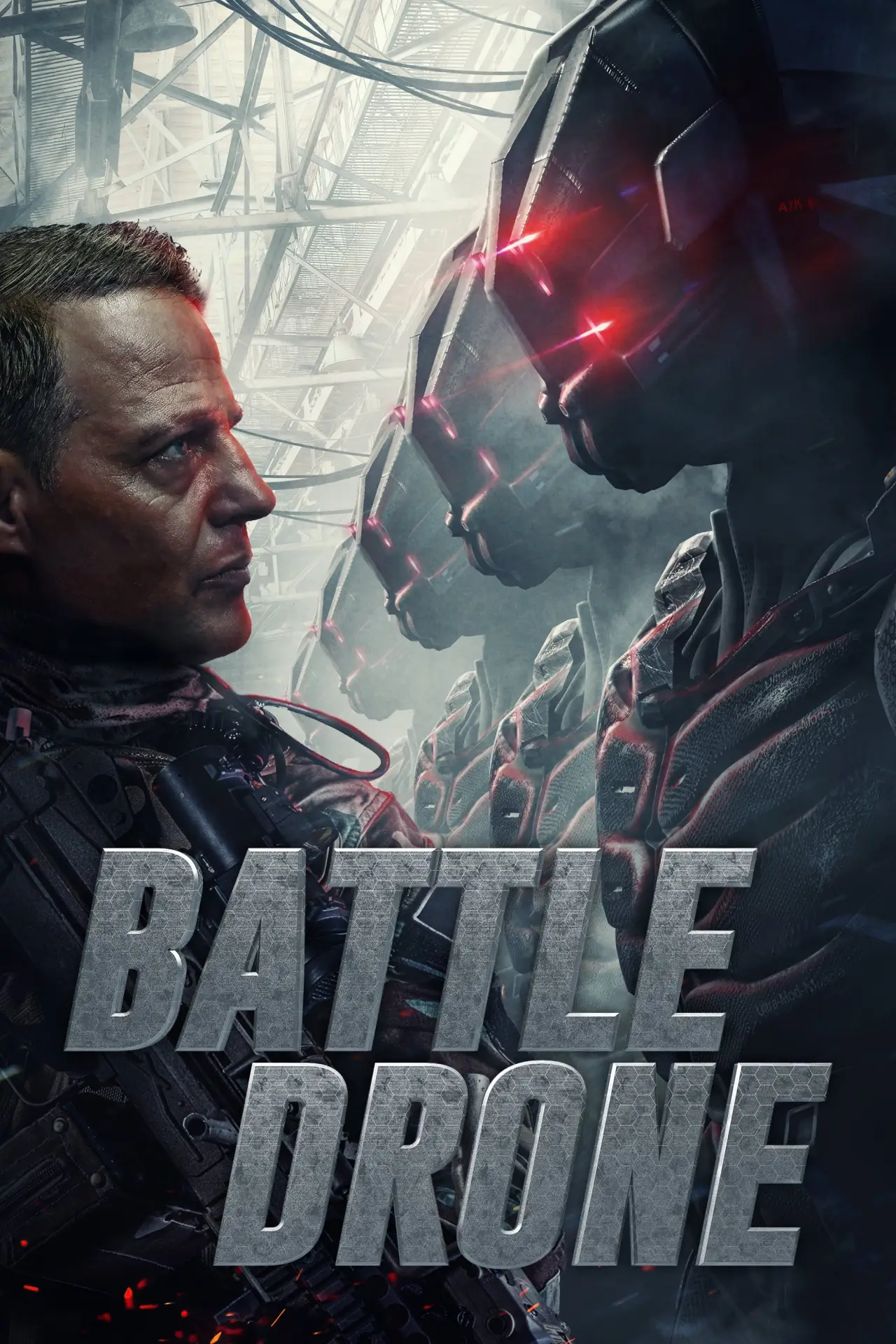 Plakat filmowy "Bitwa dronów"
