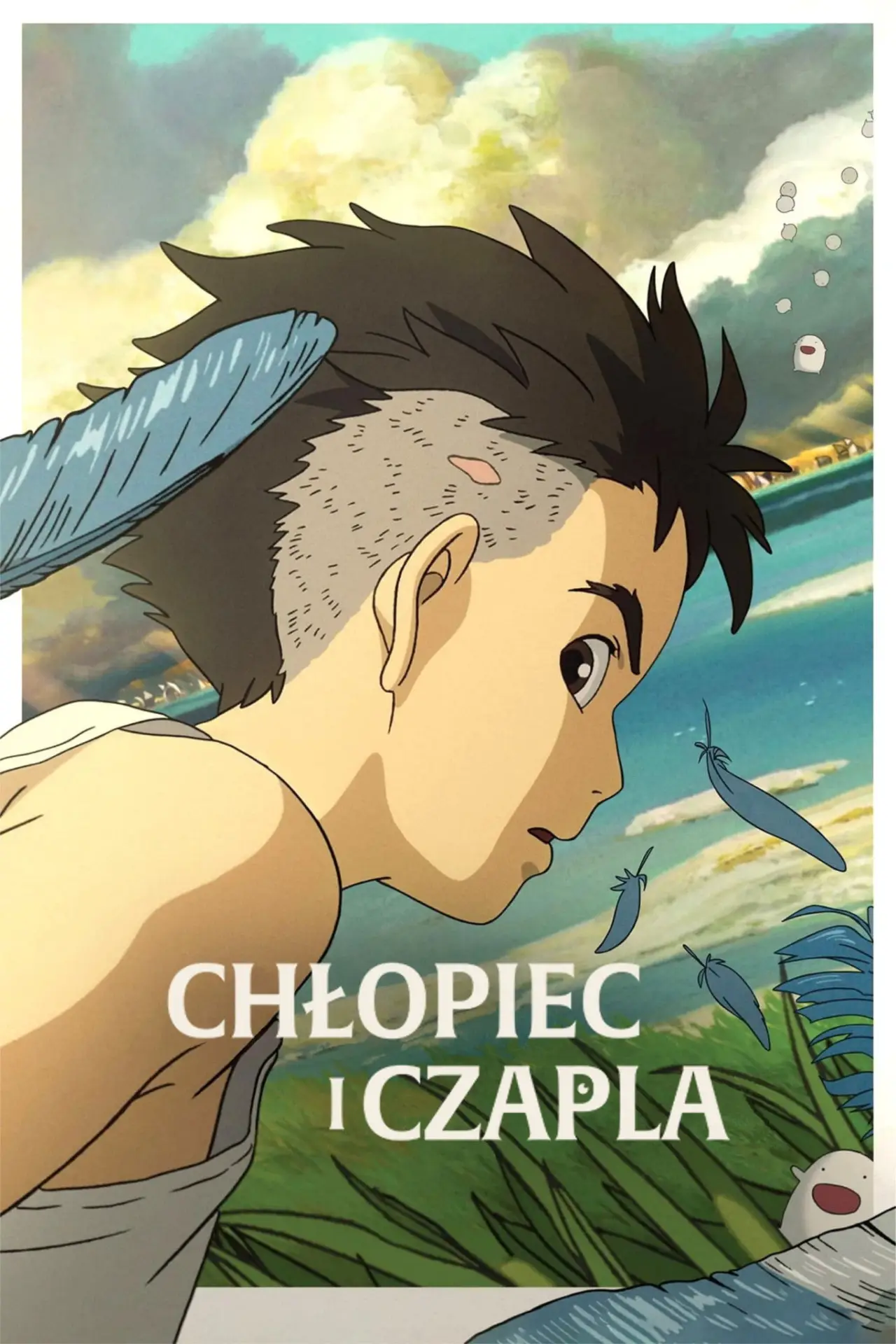 Plakat filmowy "Chłopiec i czapla"