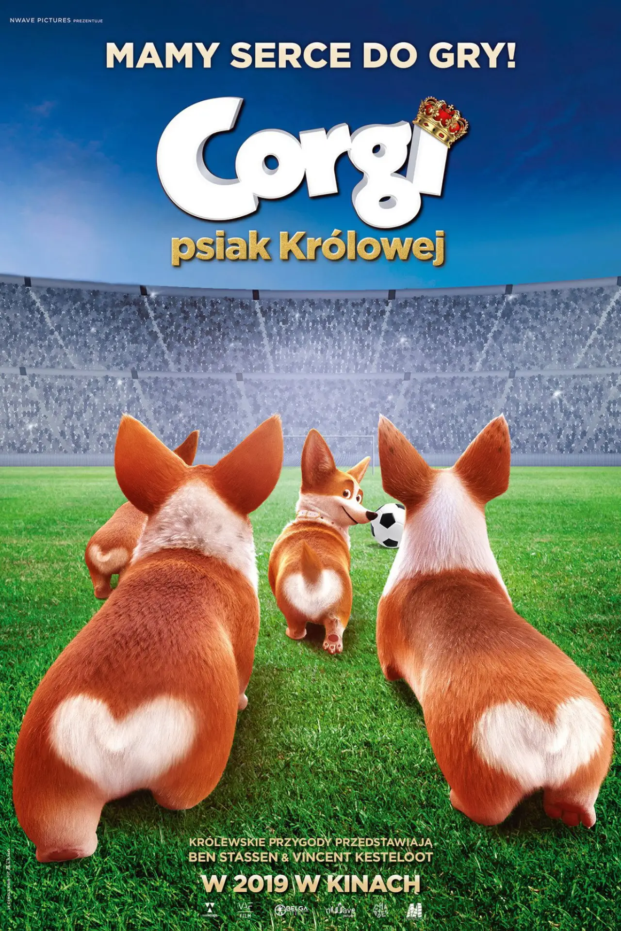 Plakat filmowy "Corgi, psiak królowej"