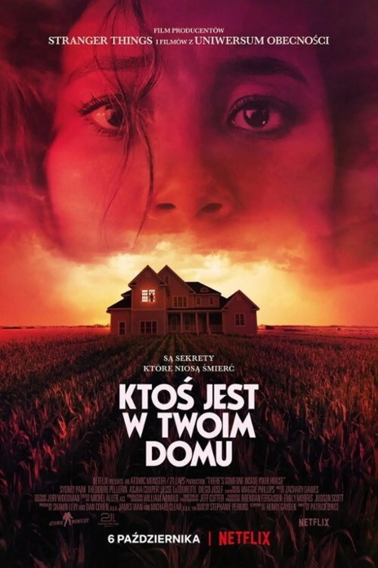 Plakat filmowy "Ktoś jest w twoim domu"