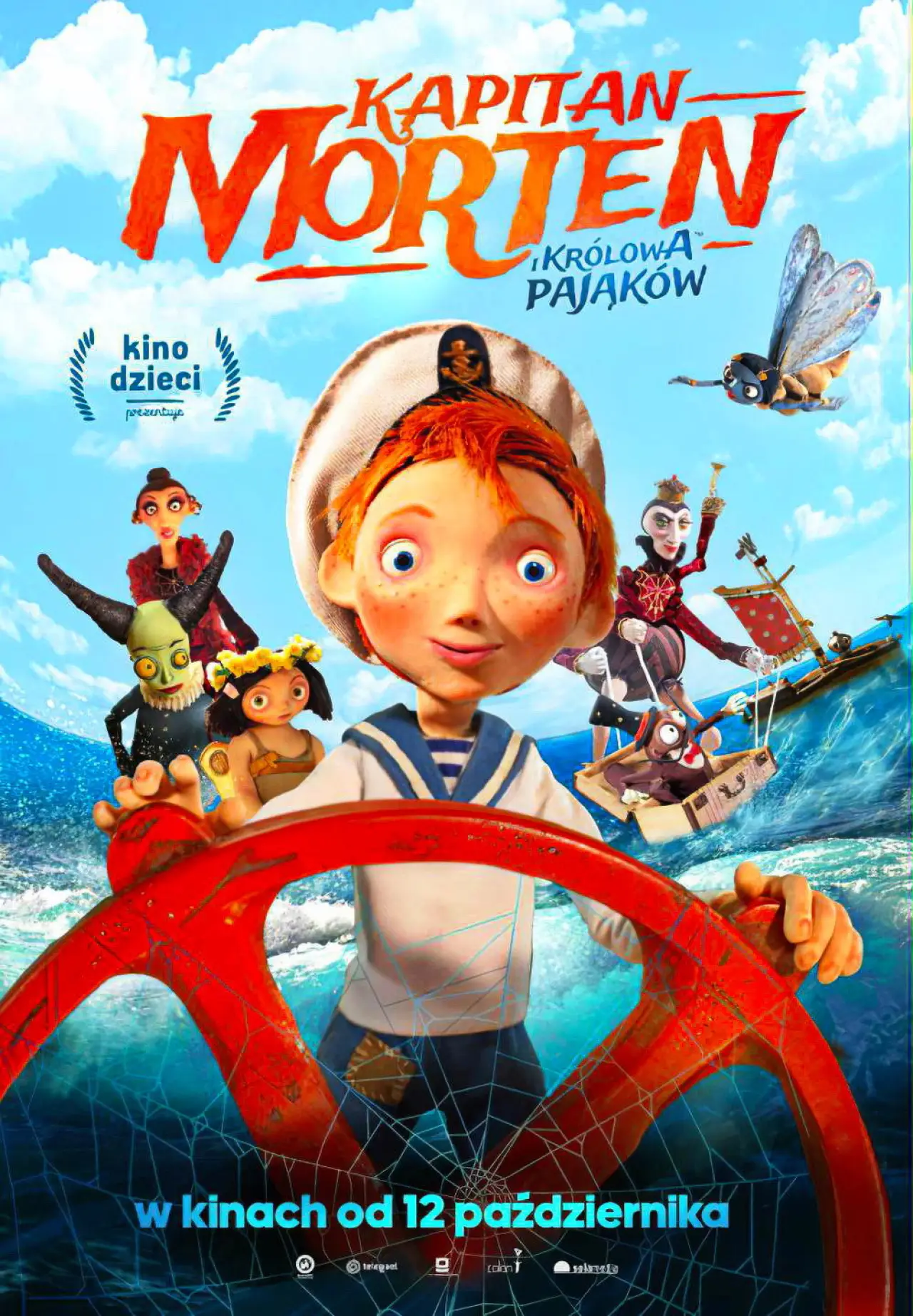 Plakat filmowy "Kapitan Morten i Królowa Pająków"