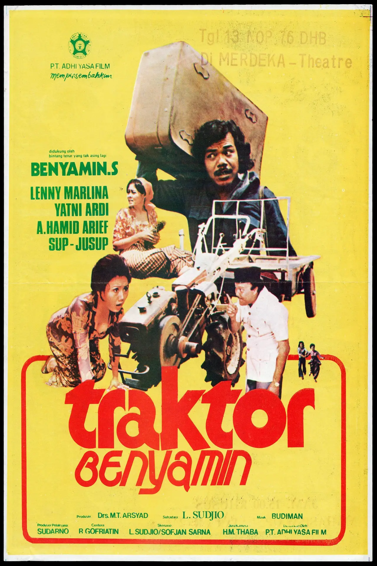 Plakat filmowy "Traktor Benyamin"