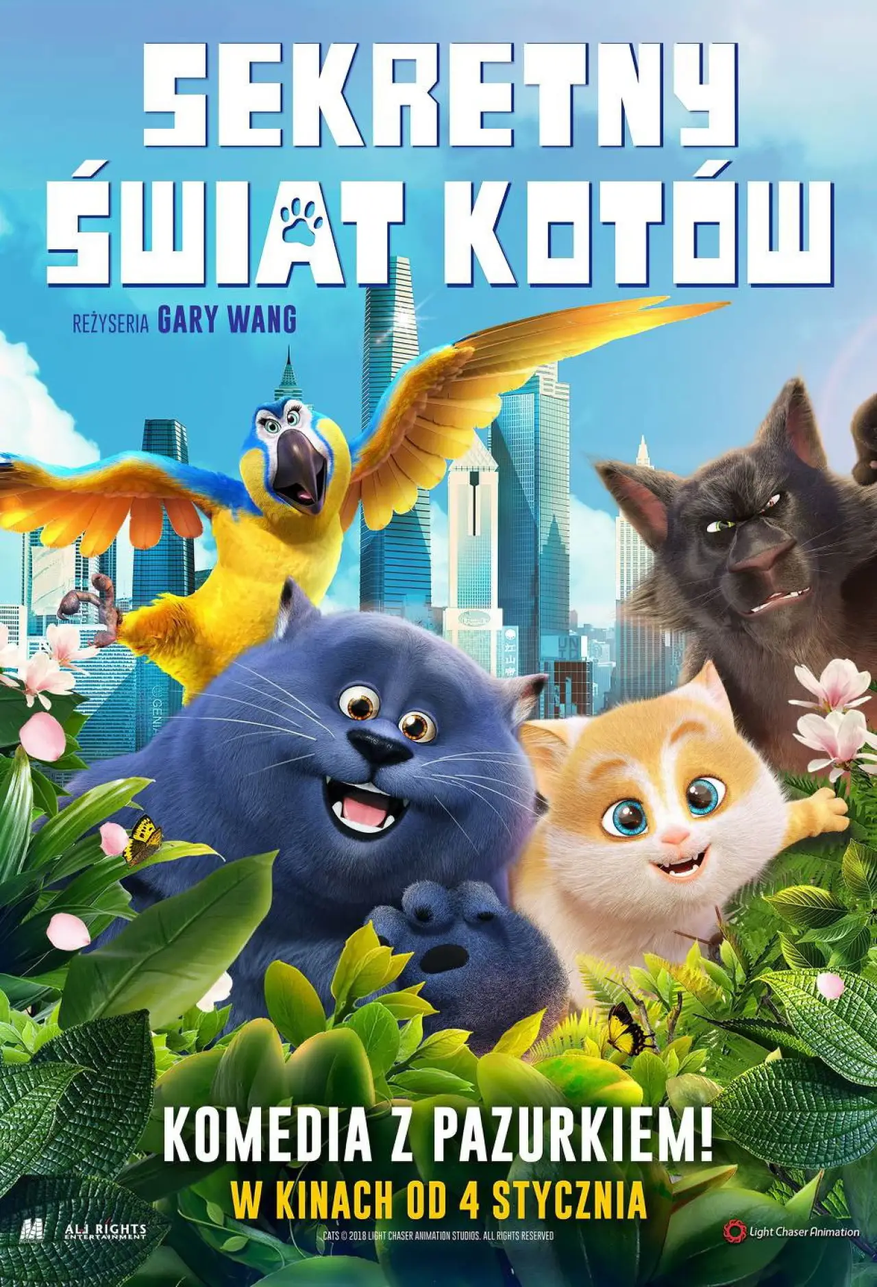 Plakat filmowy "Sekretny świat kotów"