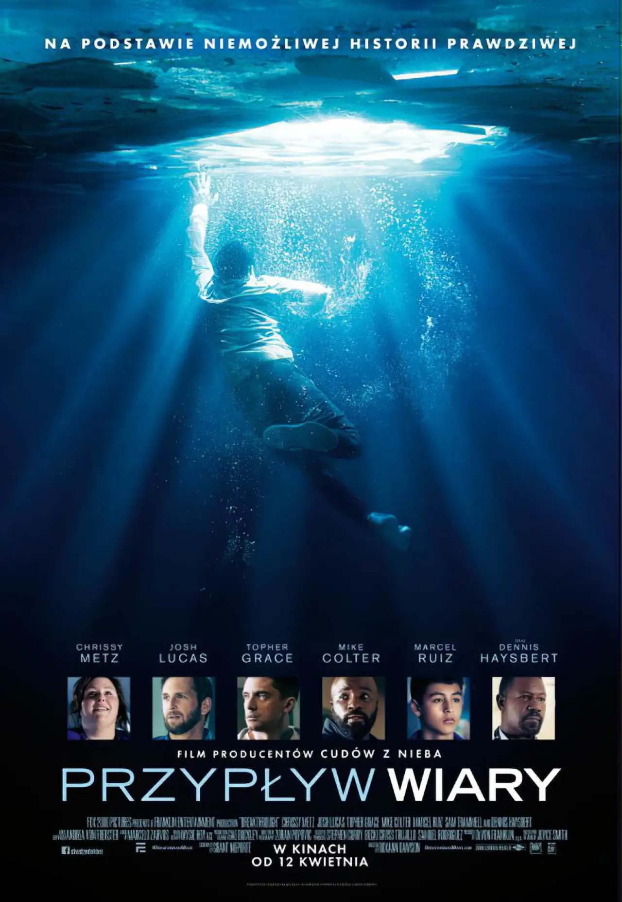 Plakat filmowy "Przypływ wiary"