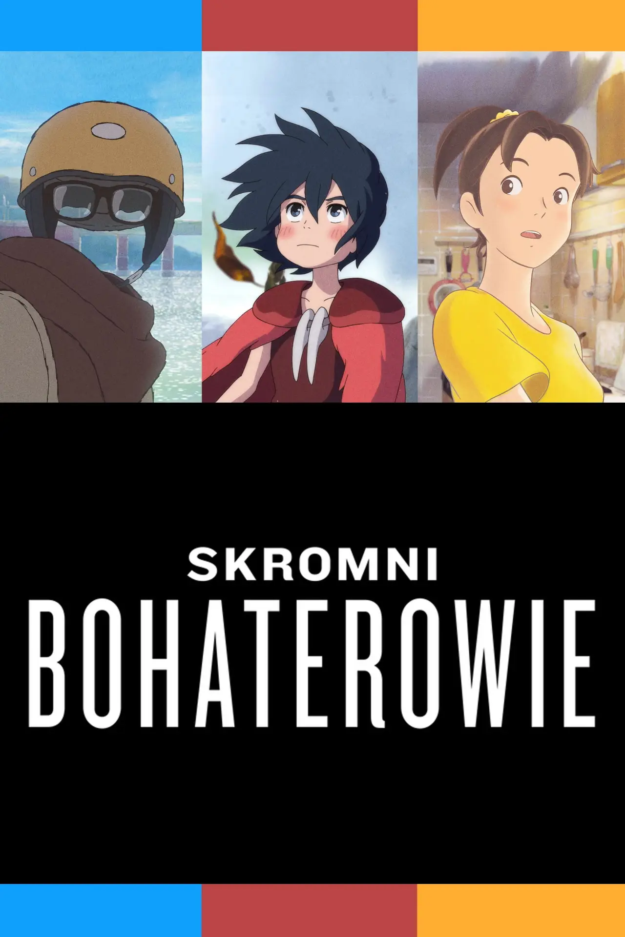 Plakat filmowy "Skromni bohaterowie: Krótkie filmy Studia Ponoc"