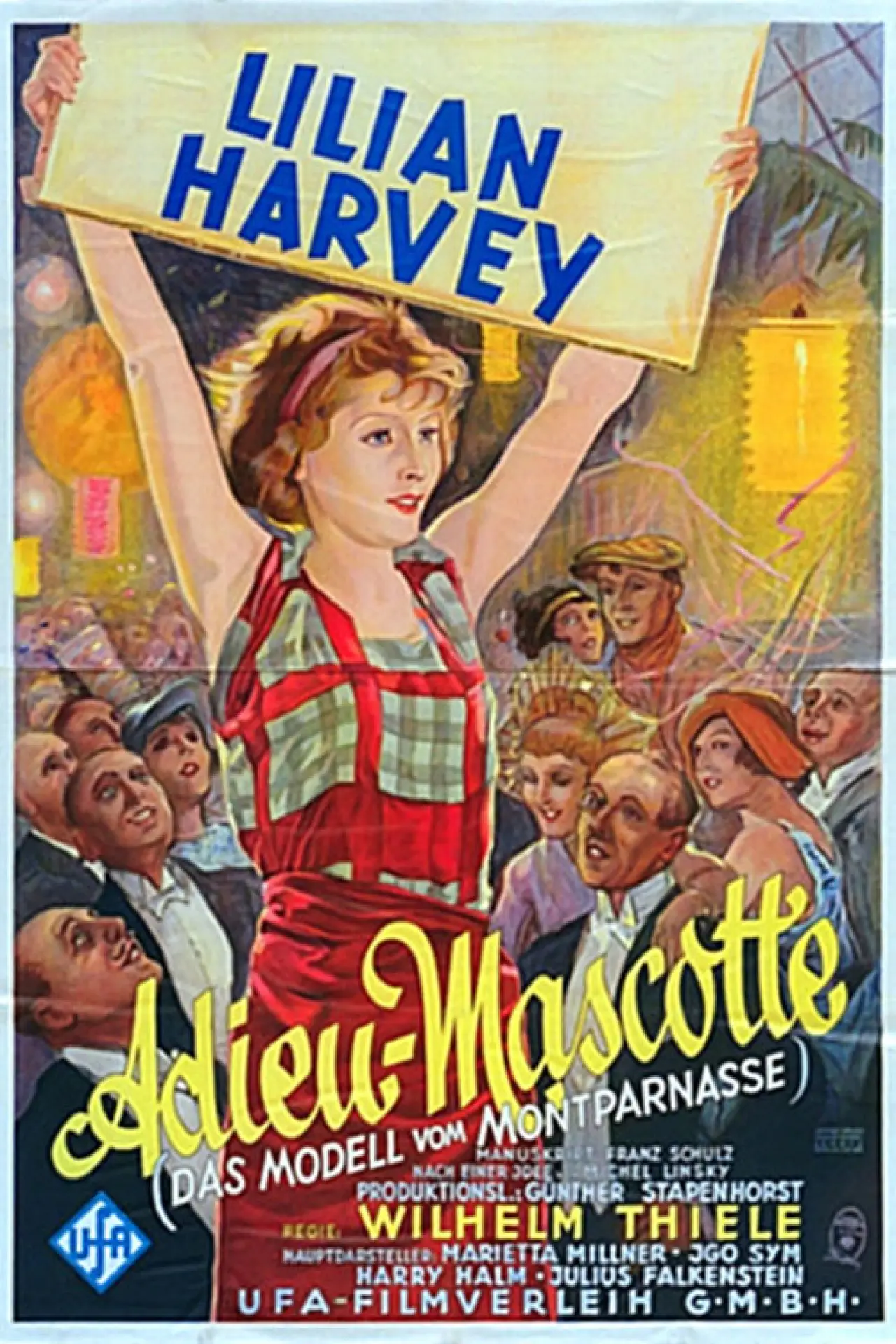 Plakat filmowy "Adieu Mascotte"