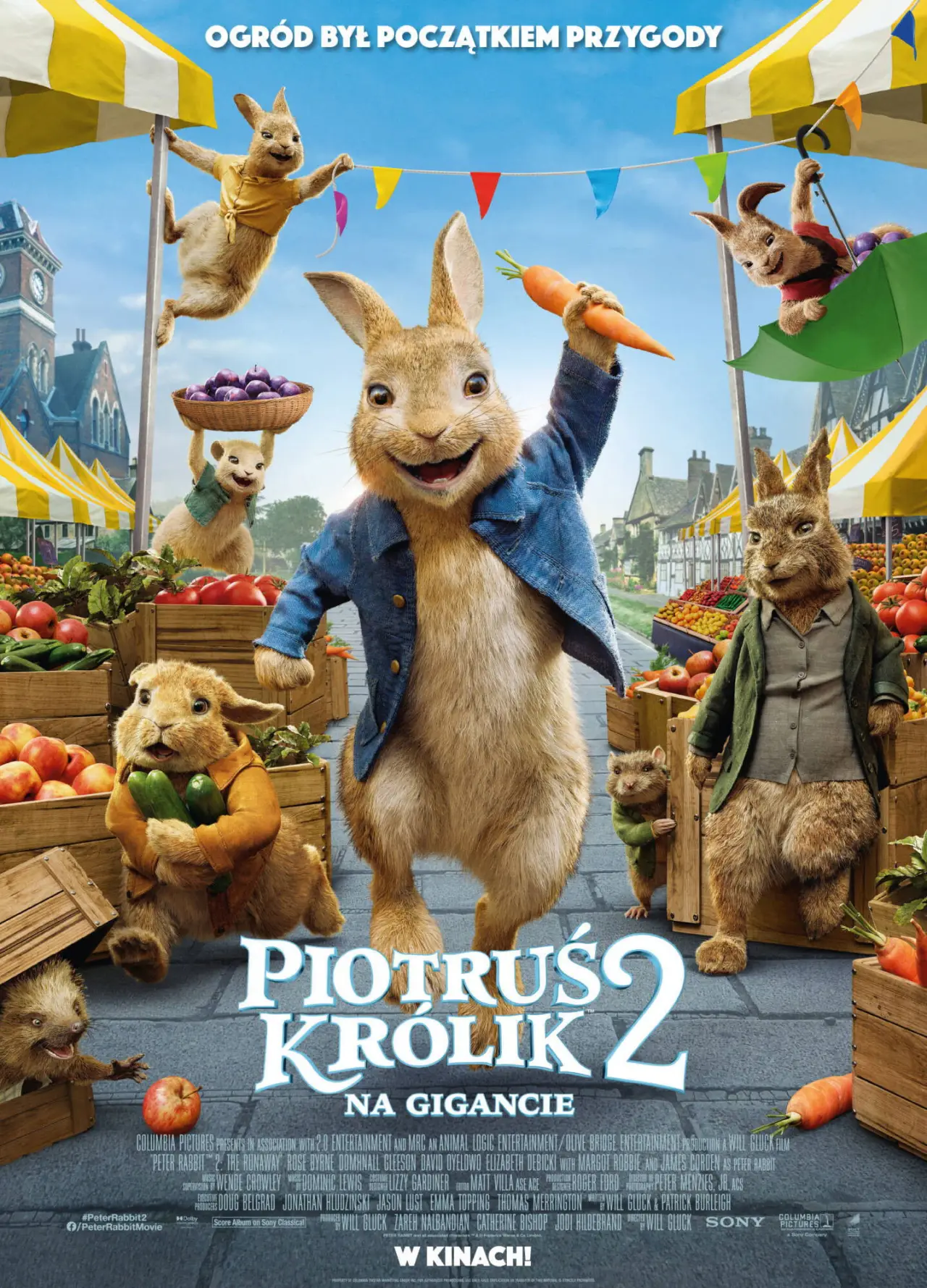 Plakat filmowy "Piotruś Królik 2: Na gigancie"